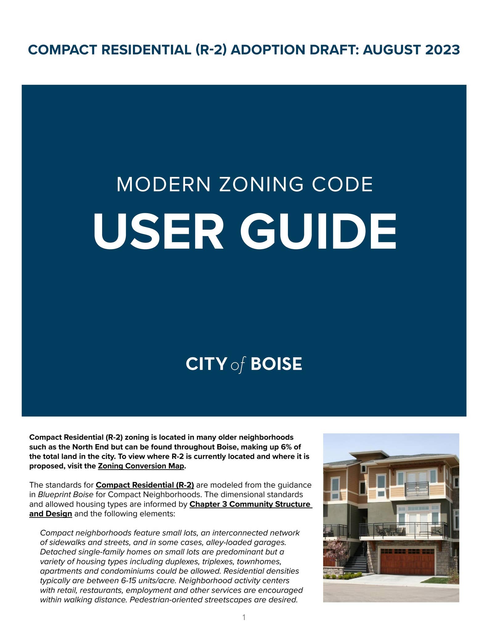 User Guide - Compact Residential (R-2) by City of Boise - Issuu