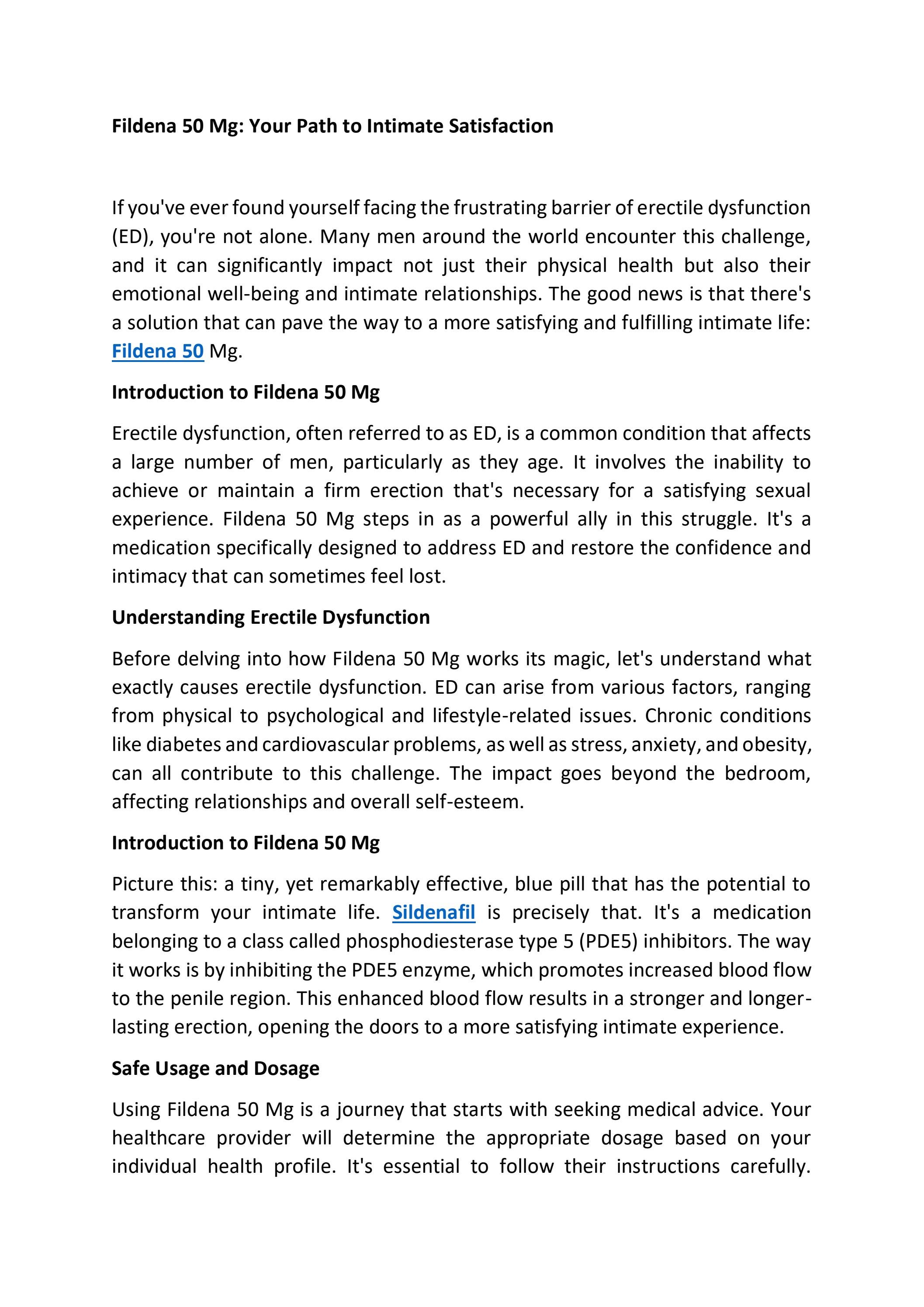 Fildena 50mg