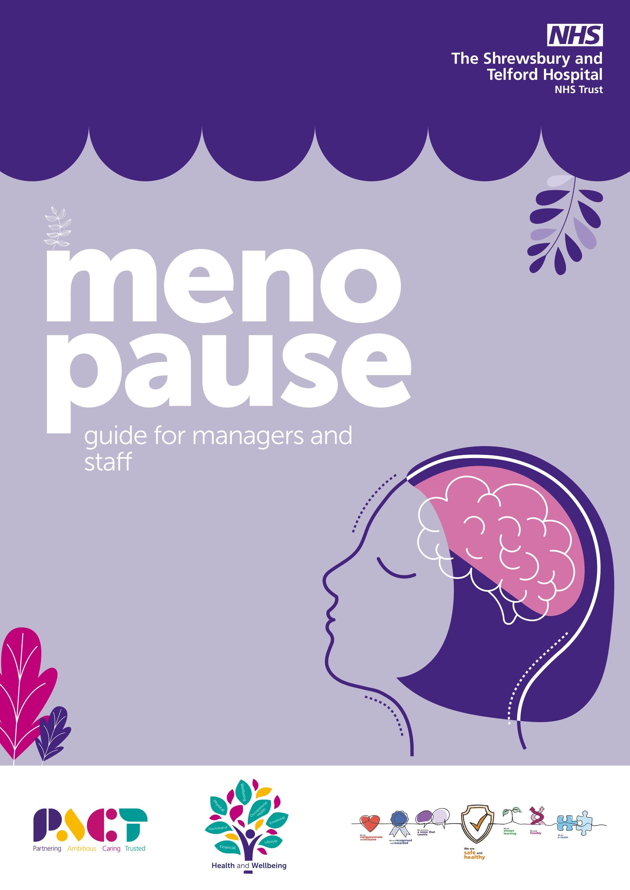 Menopause A Guide for Managers and Staff by The Shrewsbury and