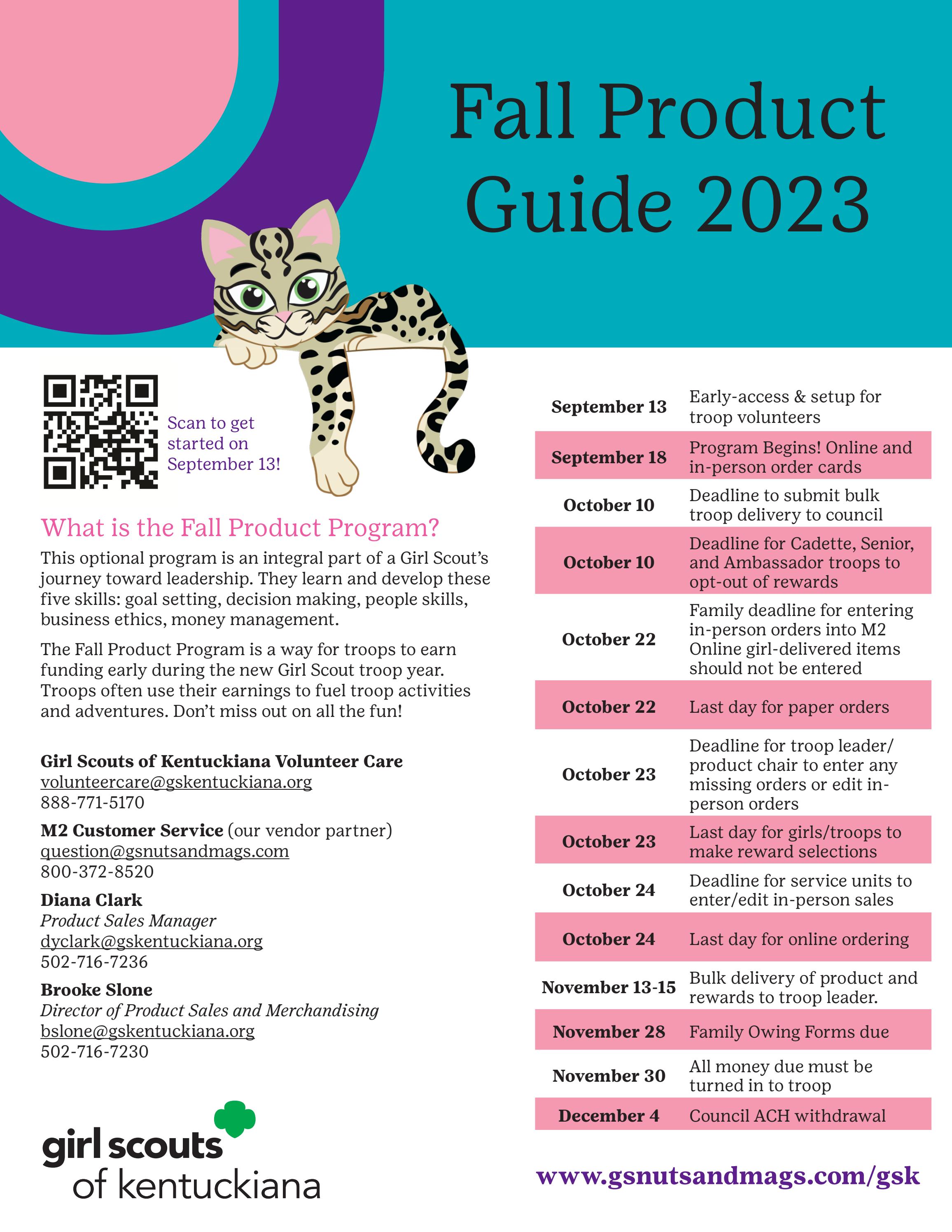 Fall Product Guide 2023 by Girl Scouts of Kentuckiana Issuu