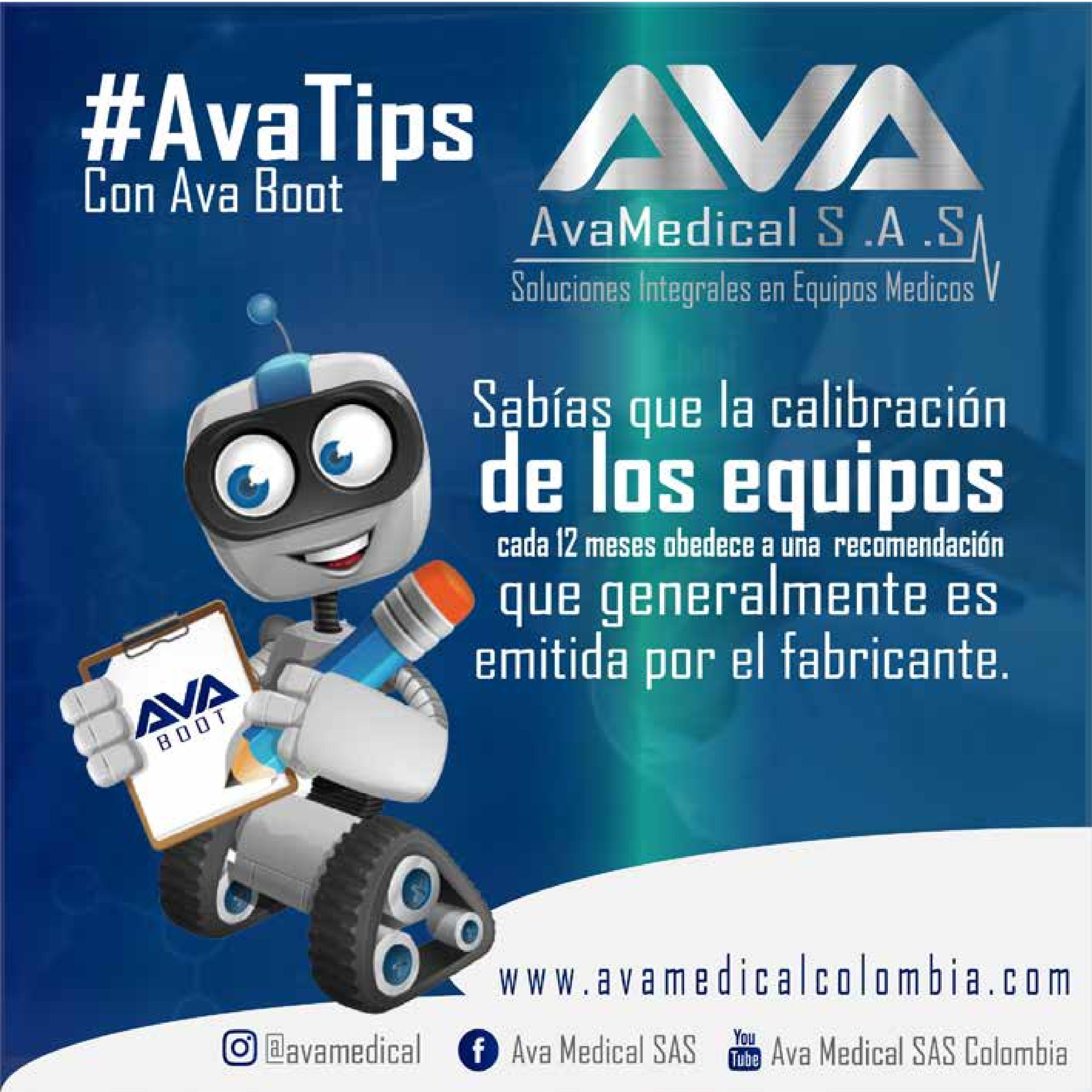 AvaTips Calibración de nuestros equipos cada 12 meses by Ava Medical