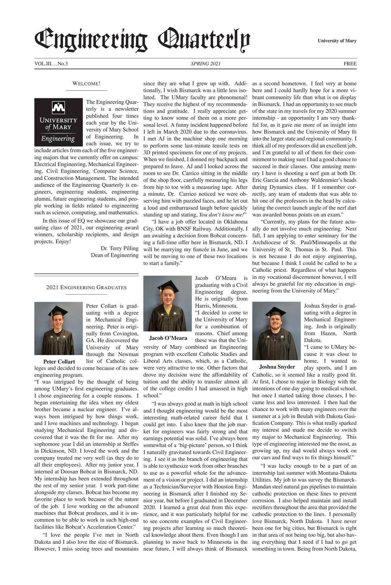 Engineering Quarterly Spring 2021 by Engineering Quarterly - Issuu
