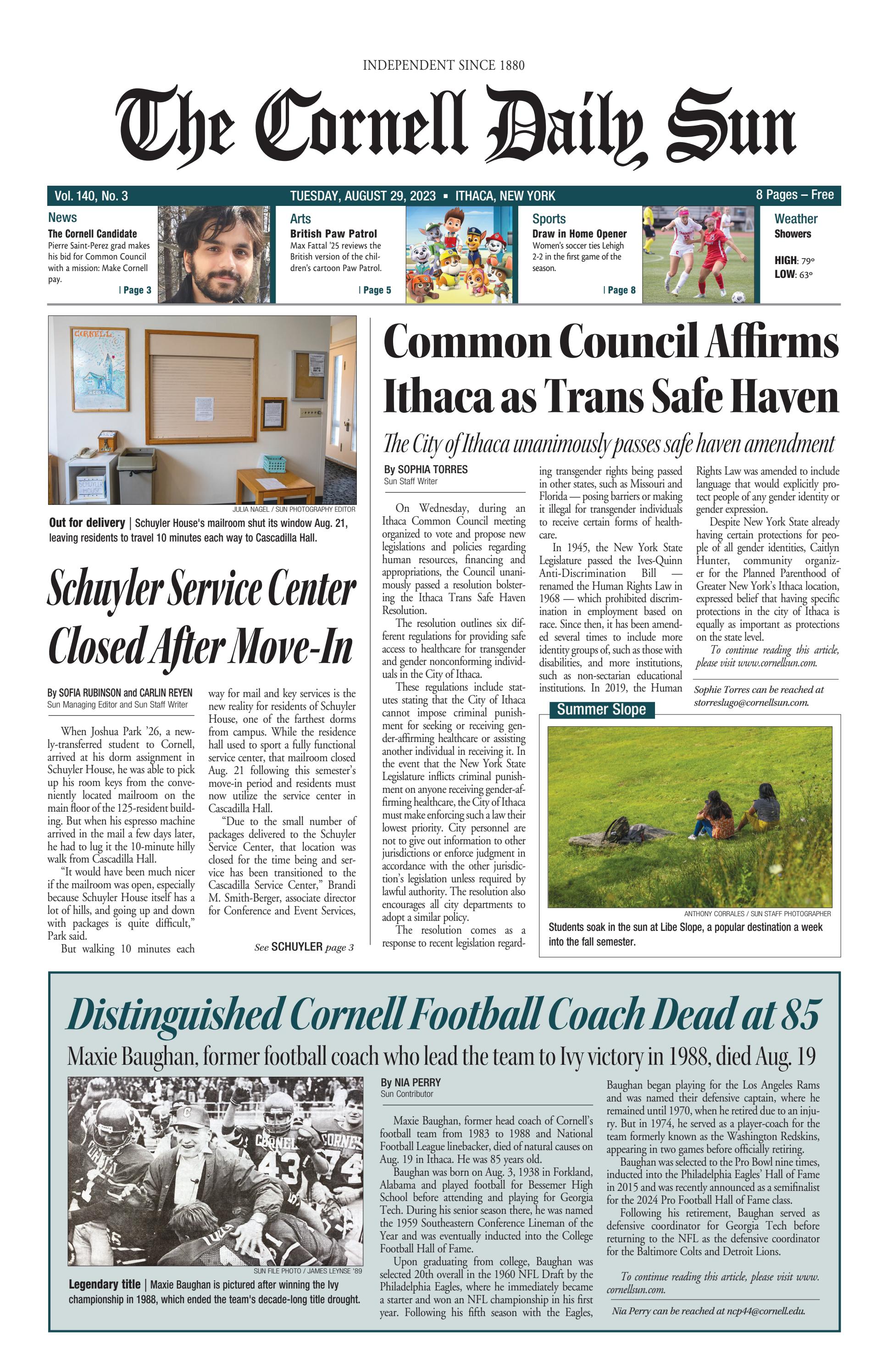 8-29-23 entire issue hi res by The Cornell Daily Sun - Issuu