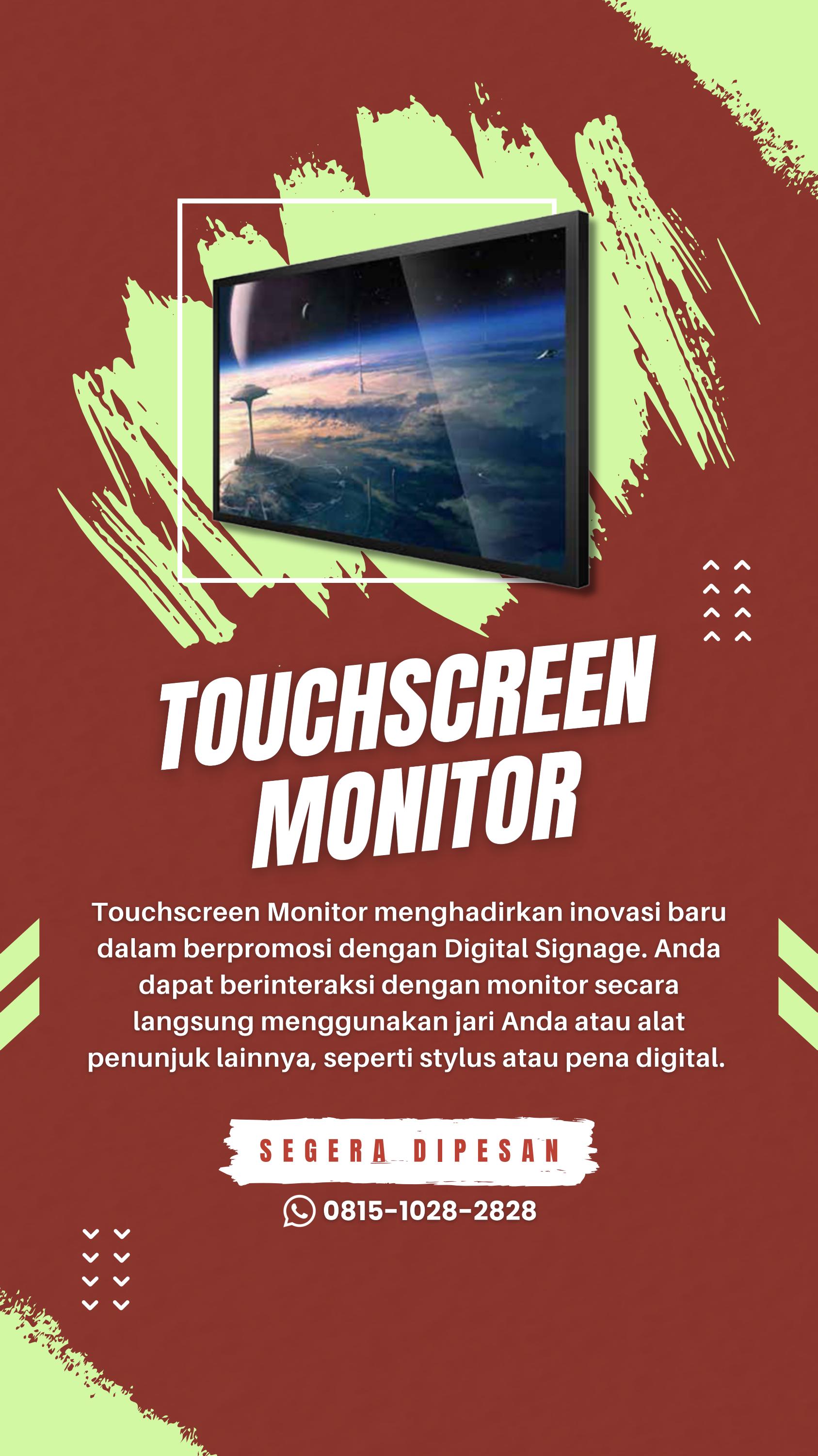 Monitor Sentuh Tersedia!, Monitor Sentuh Resolusi Tinggi, WA: 0815-1028-2828, Jakarta ...