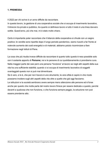 Rio Terà dei Pensieri - Bilancio Sociale 2022 第 3 页