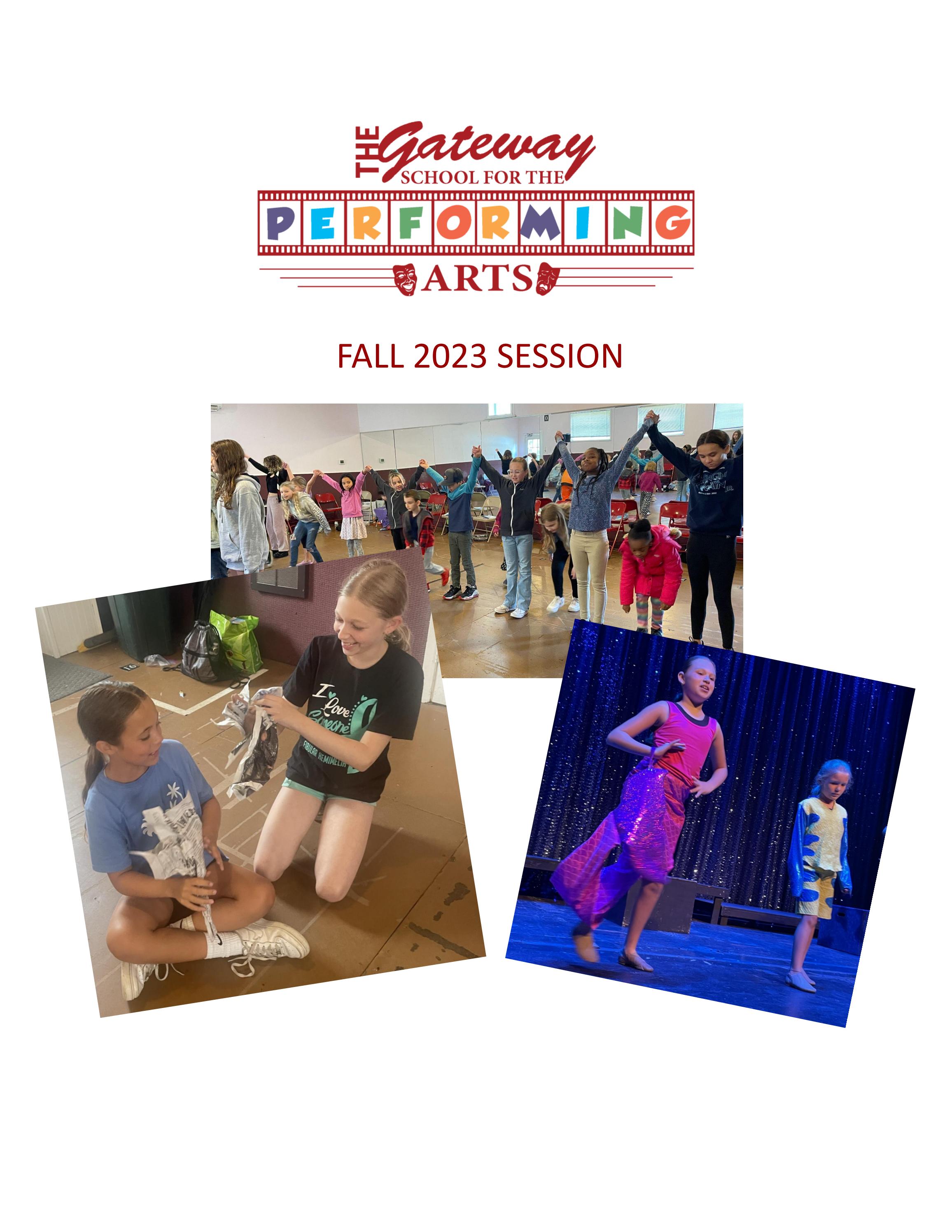 Fall 2023 Class Schedule by gatewayactingschool Issuu