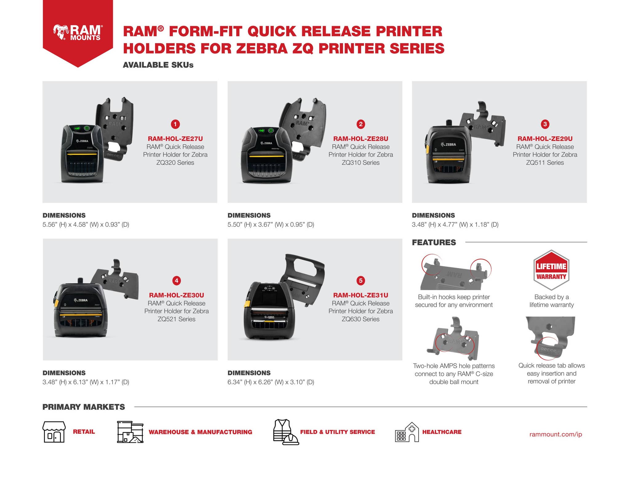 Zebra Printer Rack Buyer's Guide: Zebra Printer Solutions by RAM Mounts - Issuu