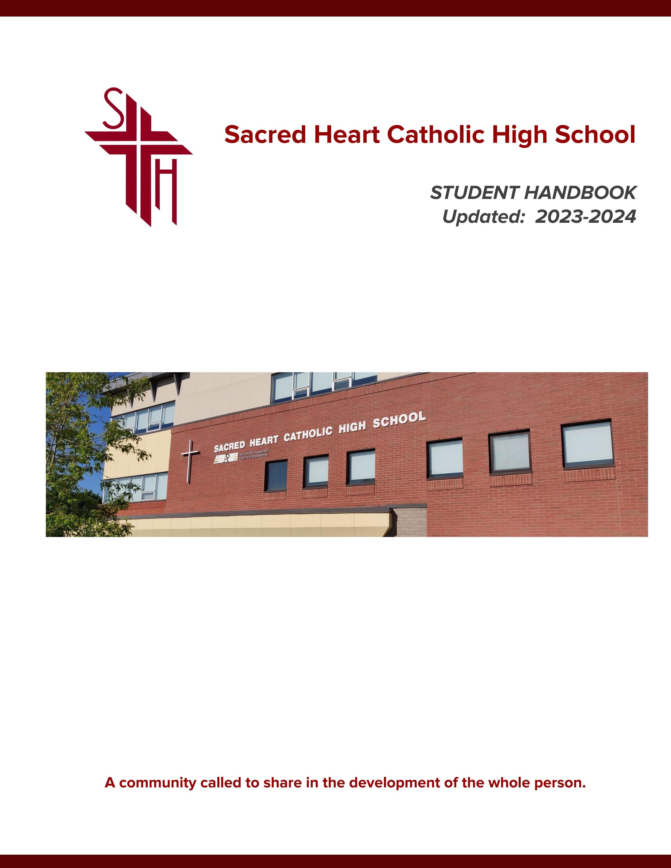 Sacred Heart CHS Student Handbook 20232024 by Lisa Loffredi Issuu