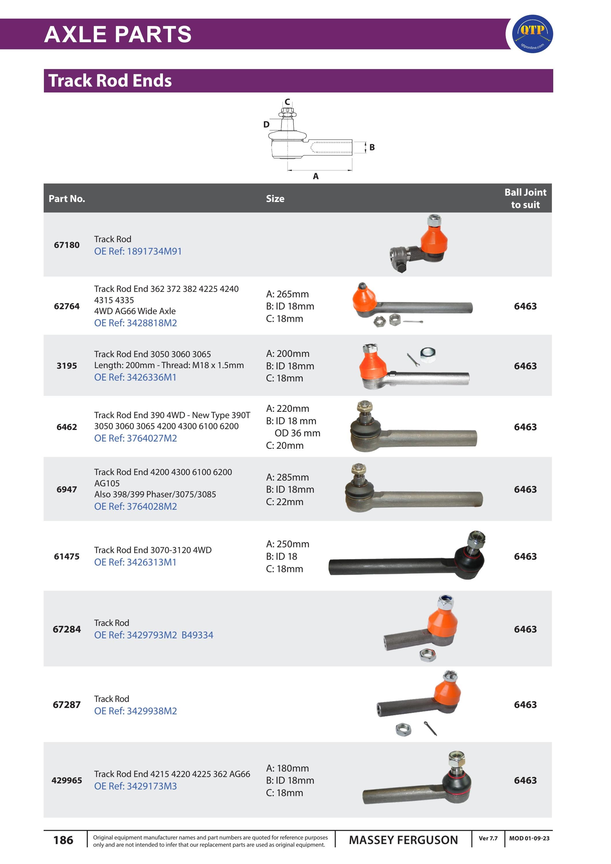 QTP Massey Ferguson Part Catalogue by Quality Tractor Parts - Issuu