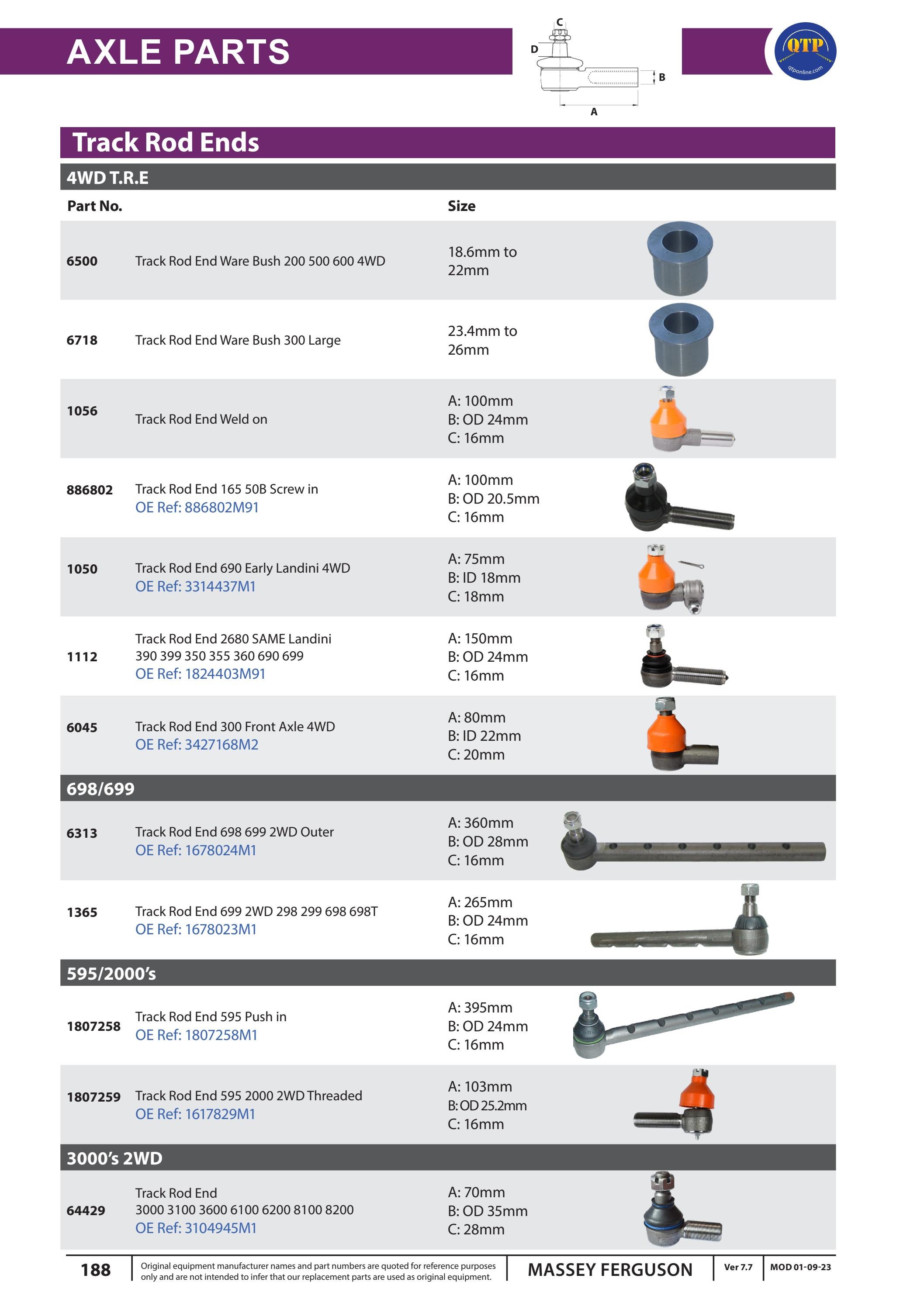 QTP Massey Ferguson Part Catalogue by Quality Tractor Parts - Issuu