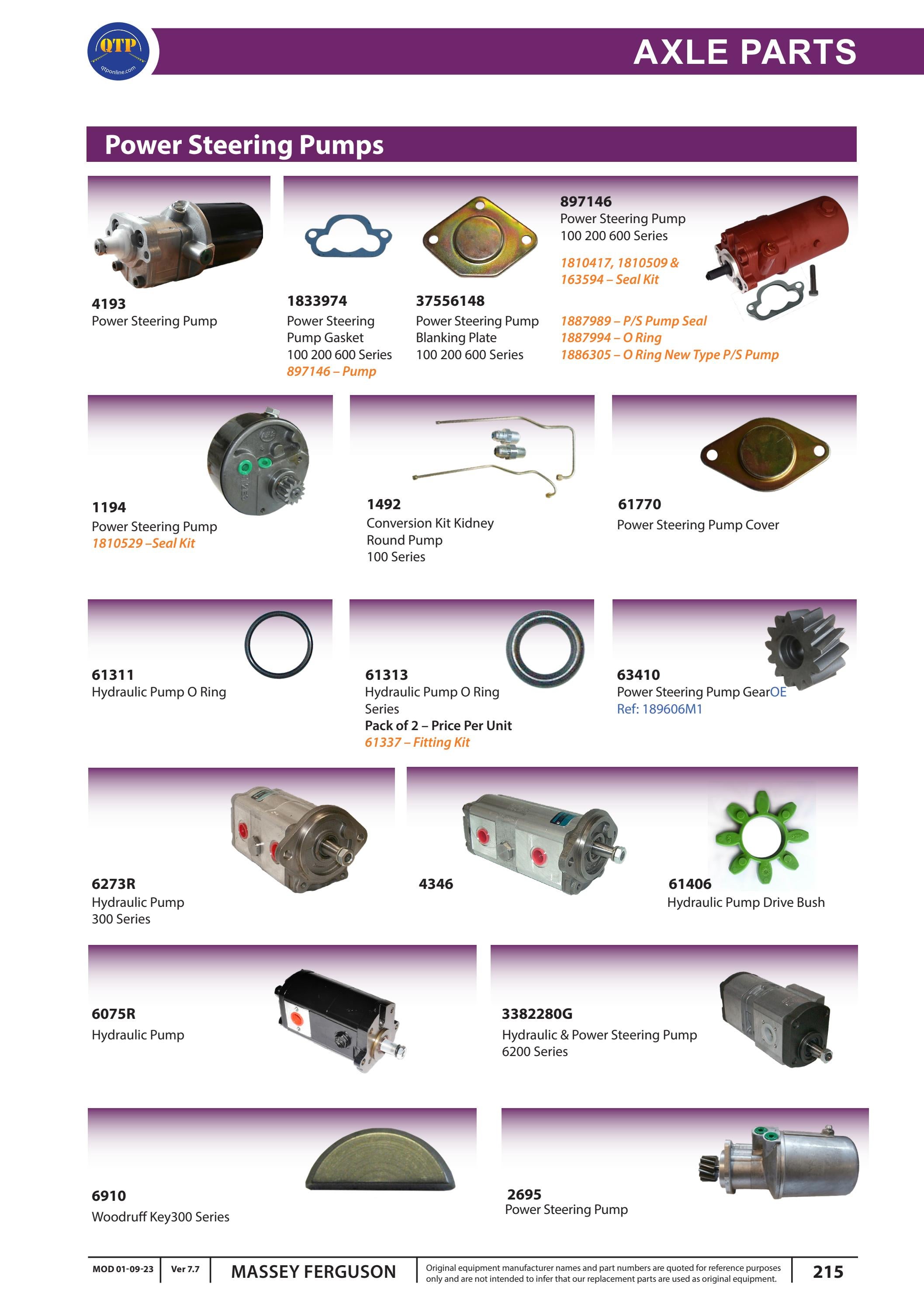 QTP Massey Ferguson Part Catalogue by Quality Tractor Parts - Issuu