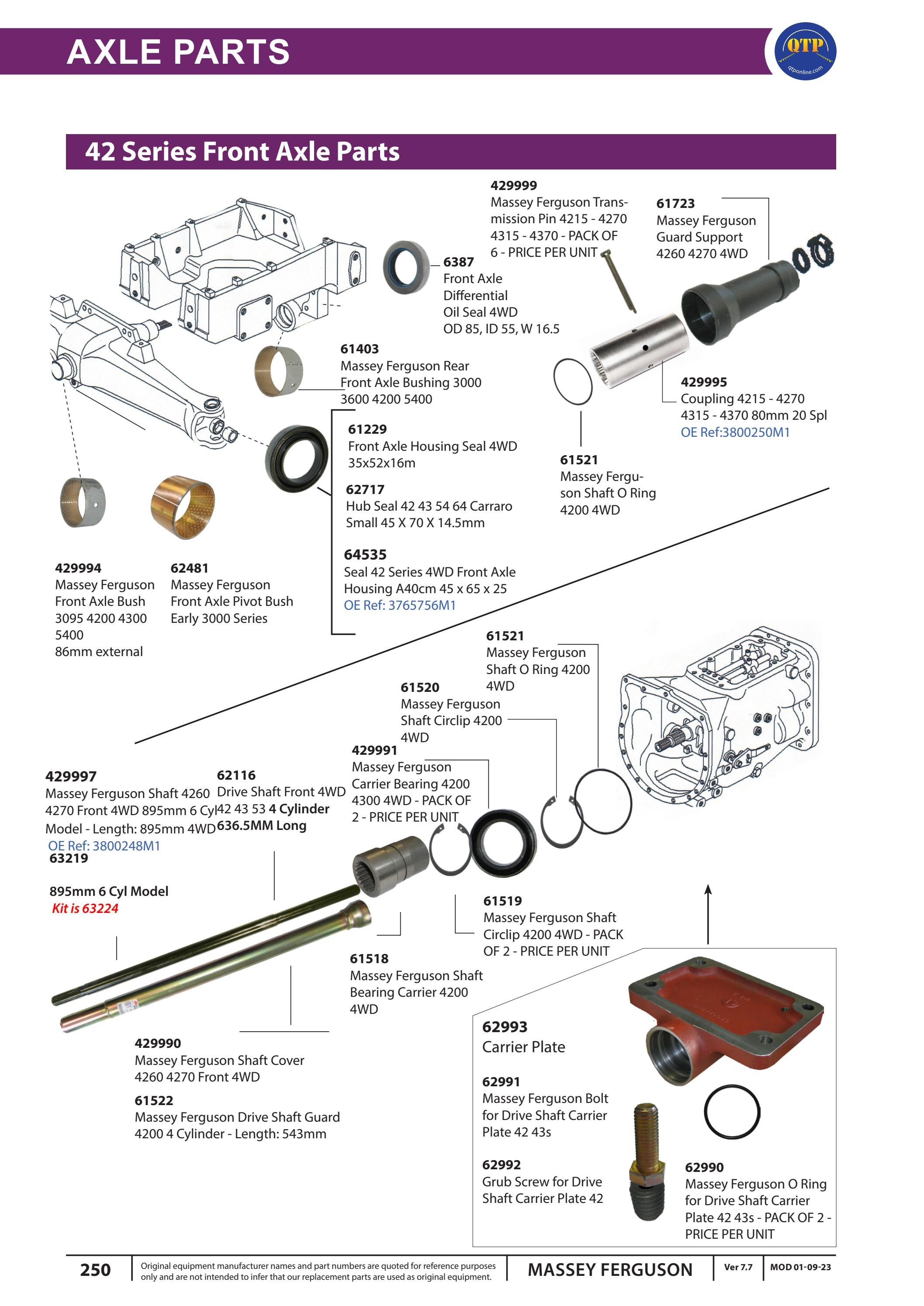 QTP Massey Ferguson Part Catalogue by Quality Tractor Parts - Issuu