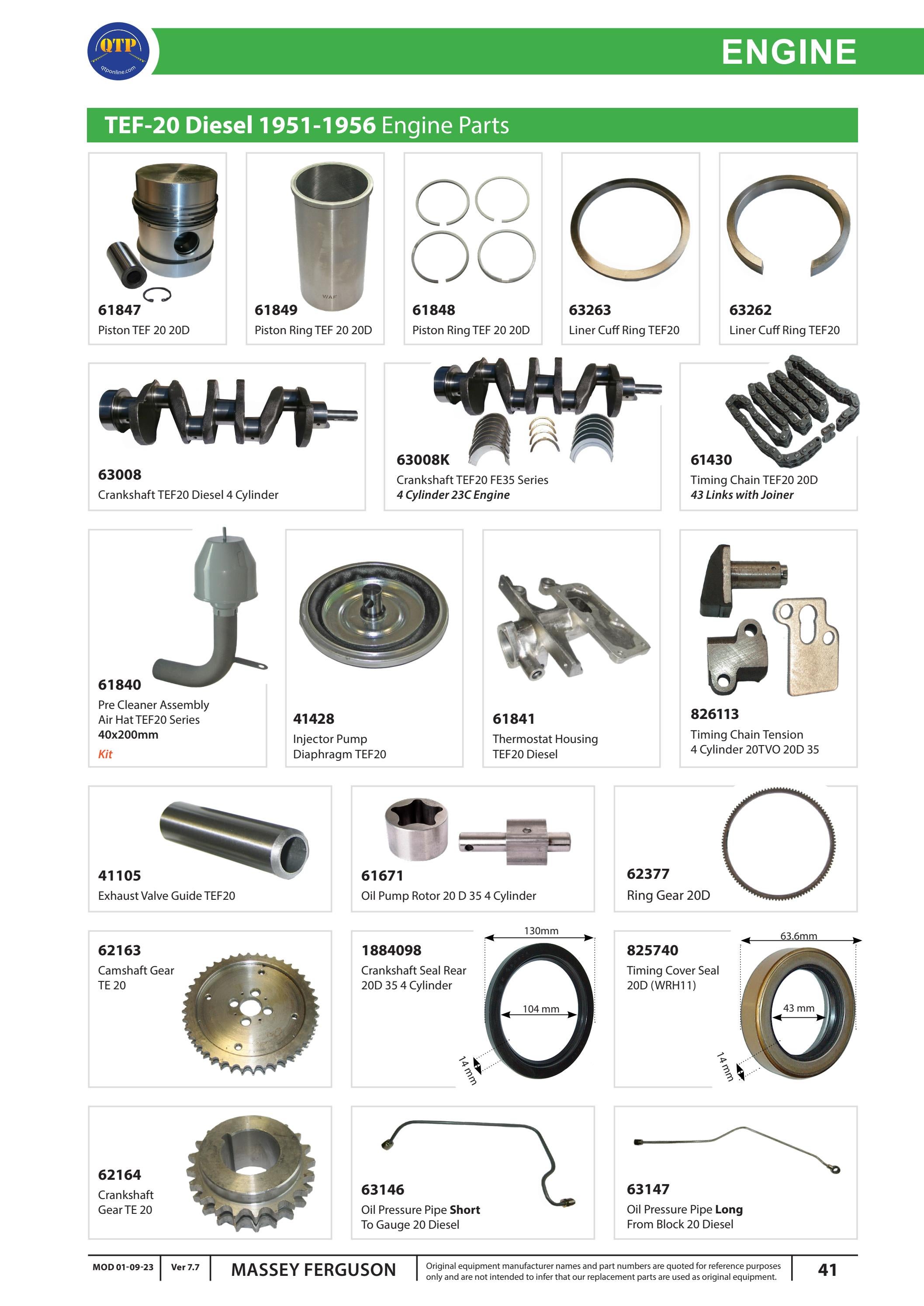 QTP Massey Ferguson Part Catalogue by Quality Tractor Parts Issuu