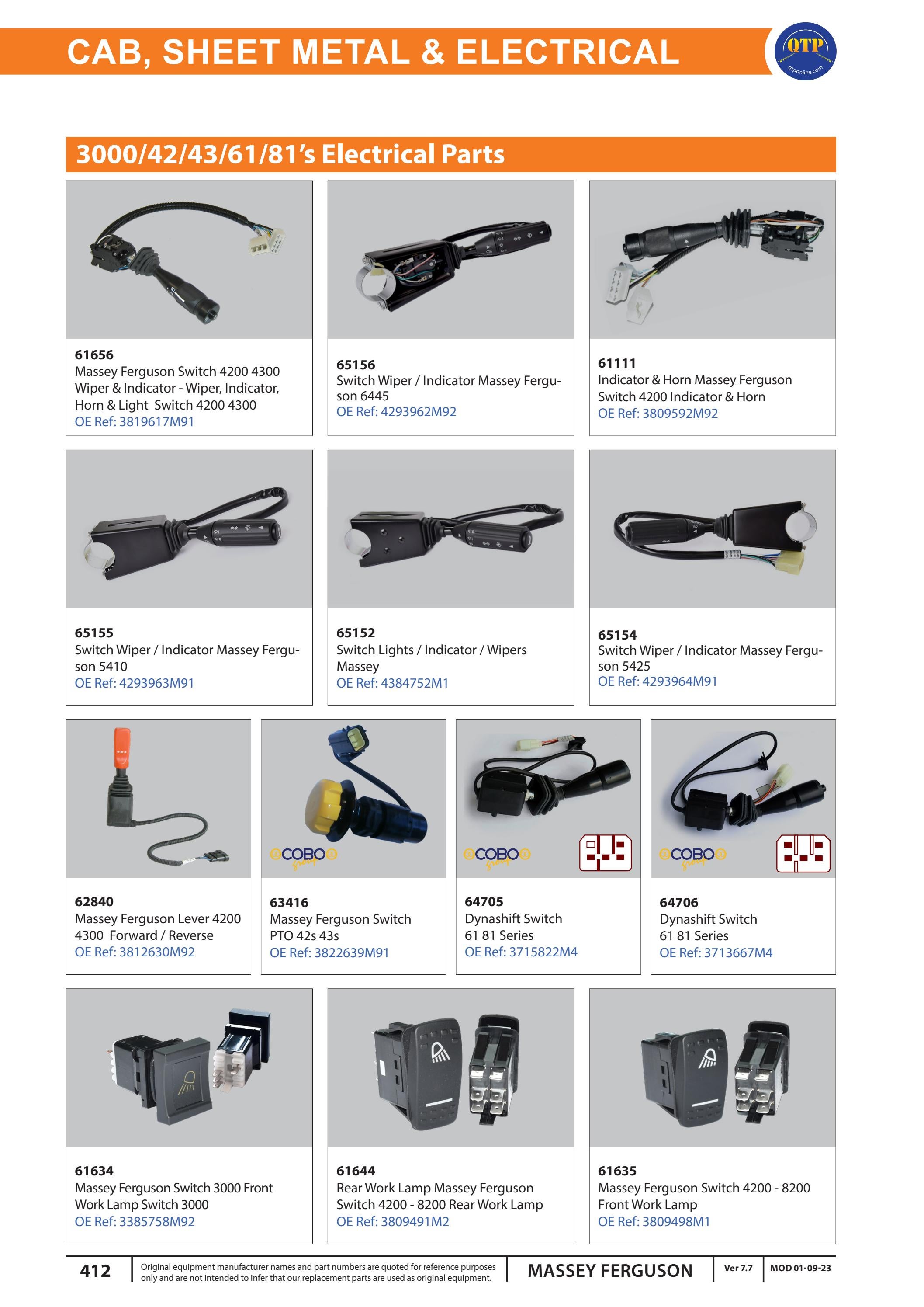 QTP Massey Ferguson Part Catalogue by Quality Tractor Parts - Issuu