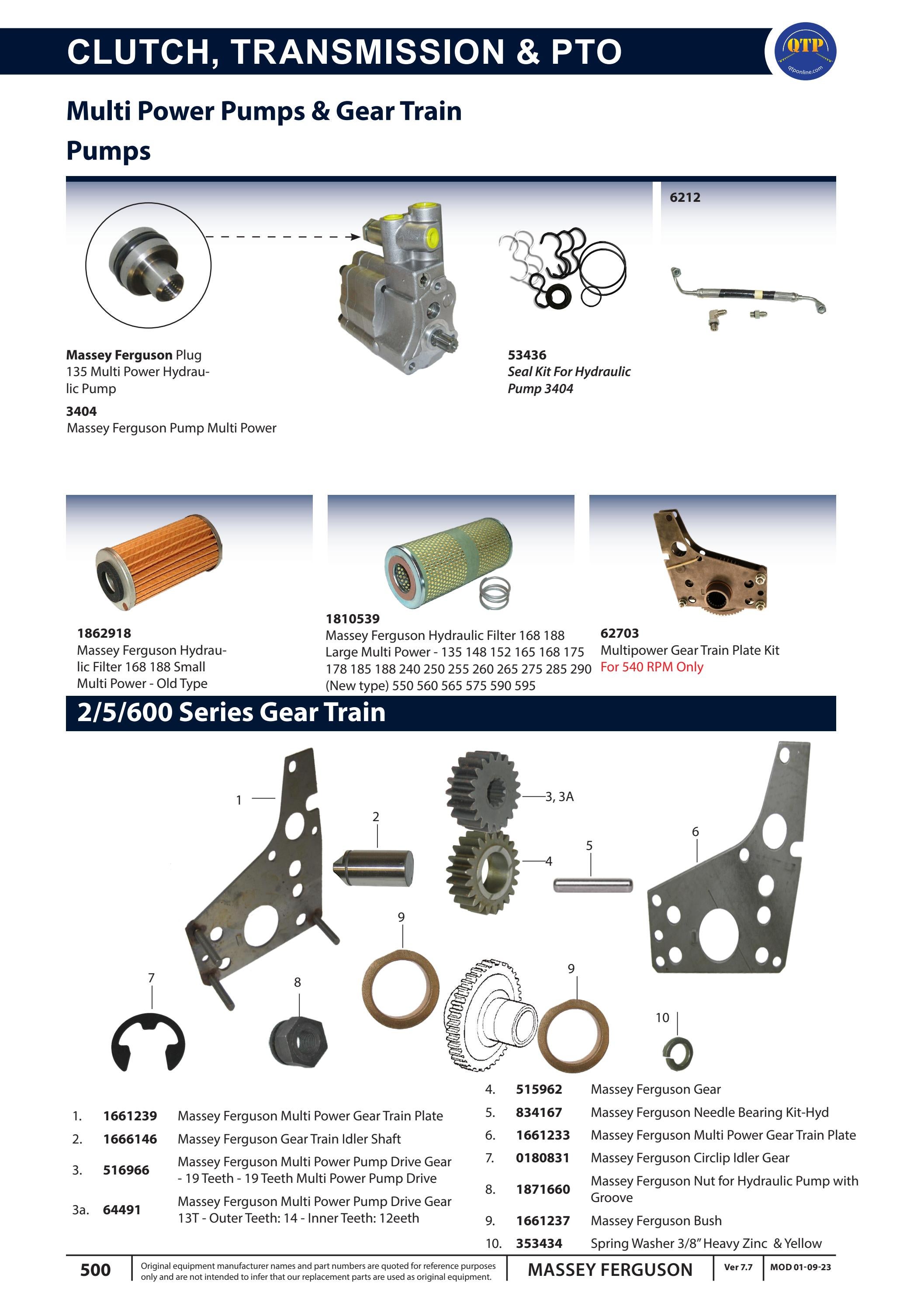 QTP Massey Ferguson Part Catalogue by Quality Tractor Parts - Issuu