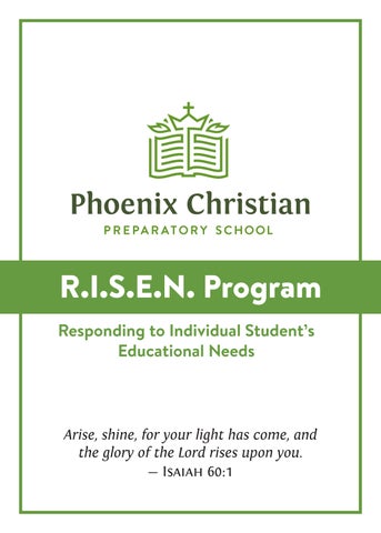 Phoenix Christian MS Cougar Newsletter, January 2023 by Phoenix