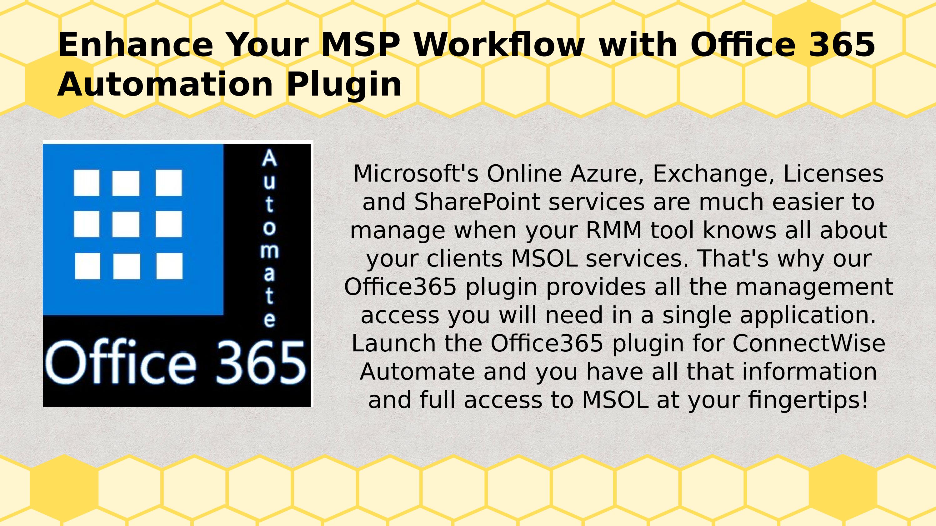Enhance Your MSP Workflow with Office 365 Automation Plugin by Plugins4