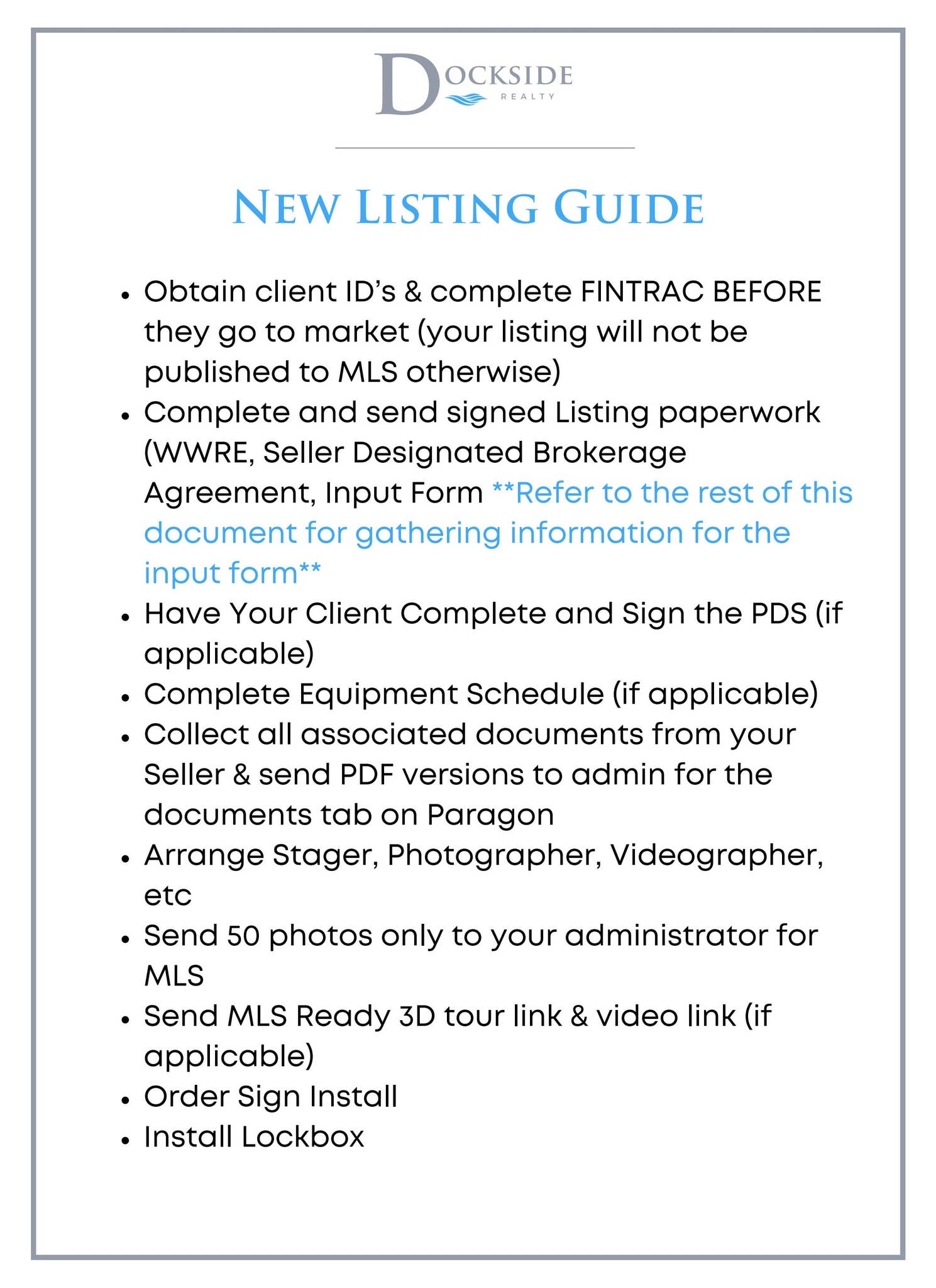 New Listing Guide by Dockside Realty - Issuu