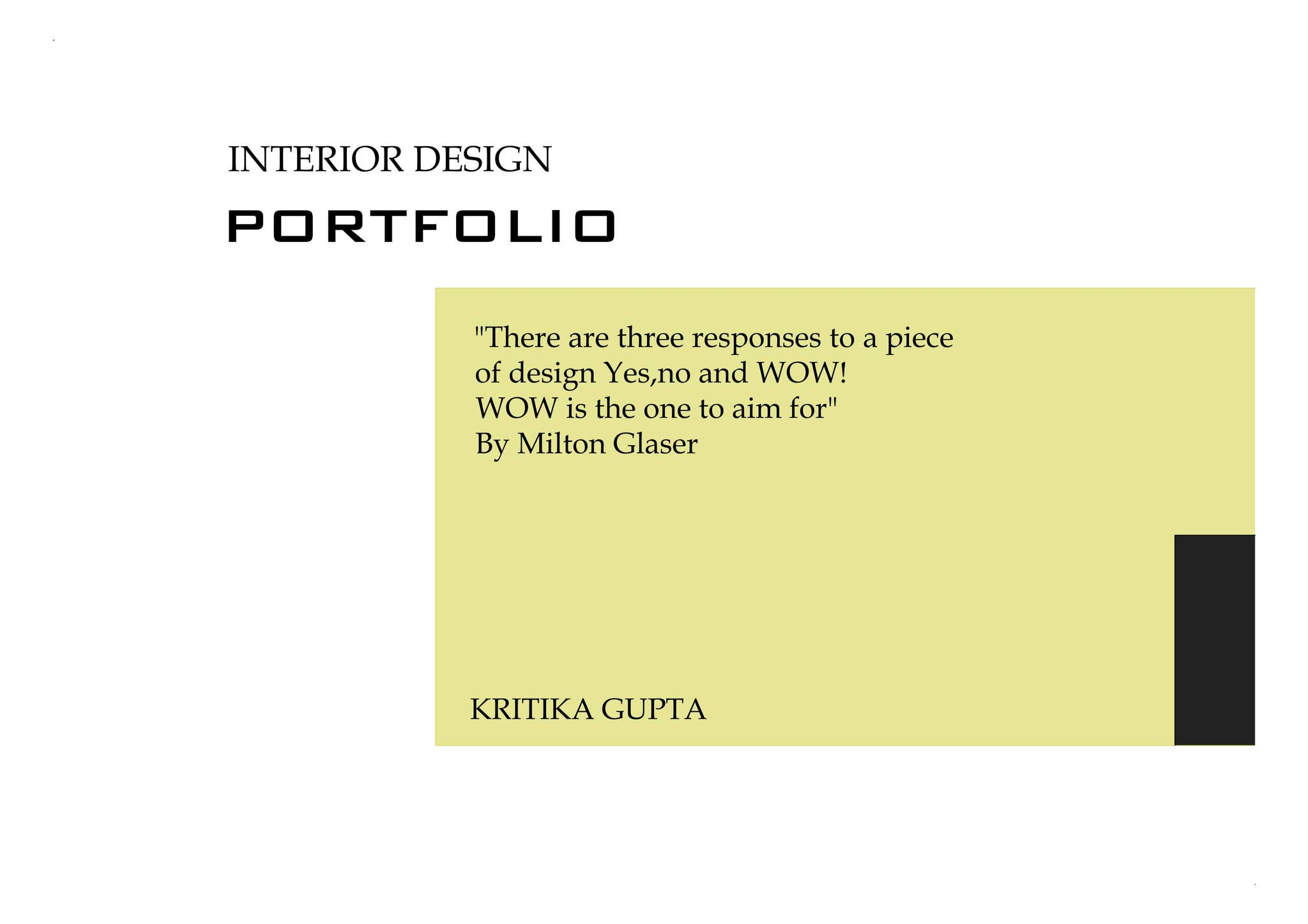 INTERIOR DESIGN PORTFOLIO by Kritika Gupta - Issuu