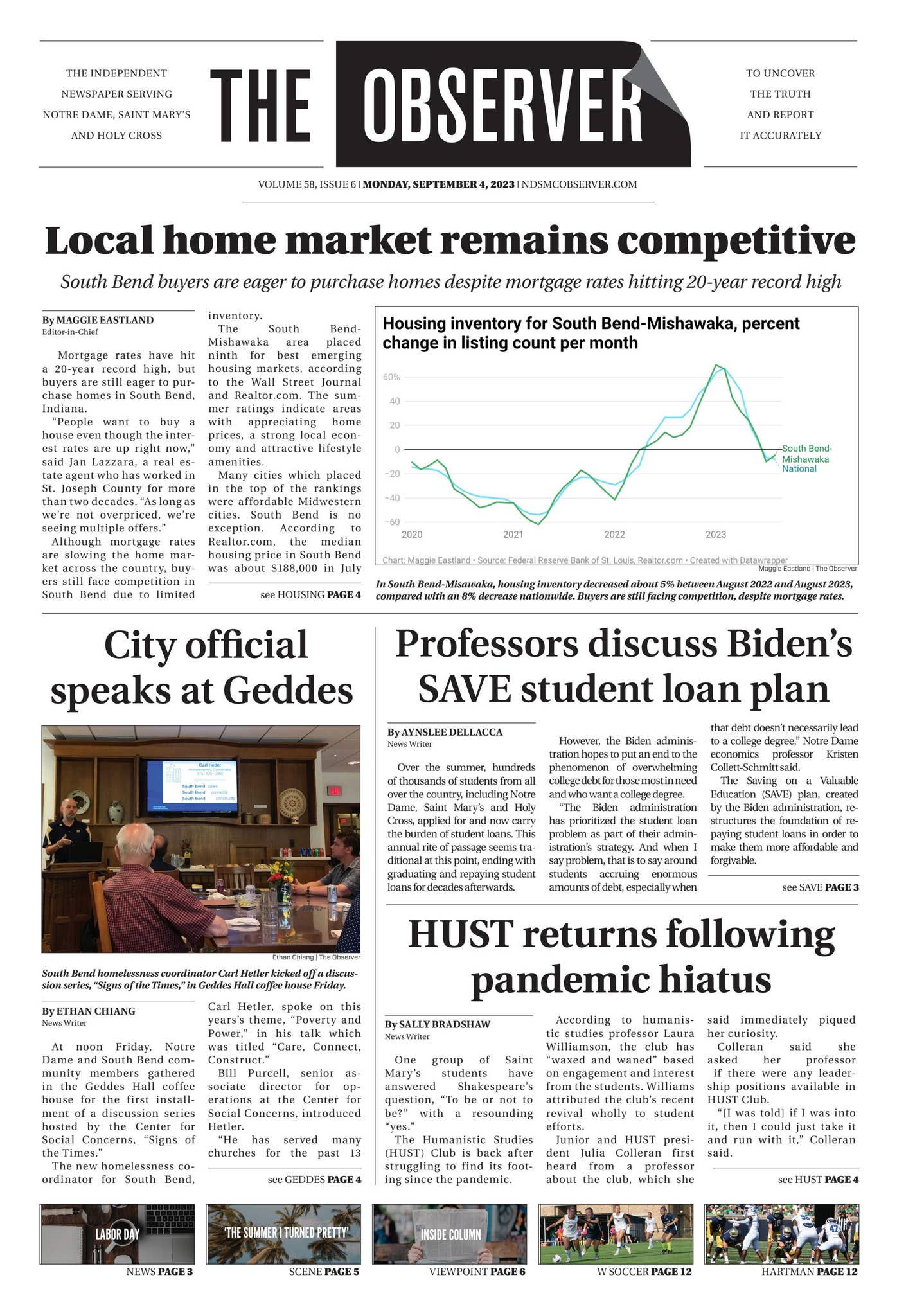 September Observer Print Edition for The Observer for Monday, September 4, 2023 by The ...
