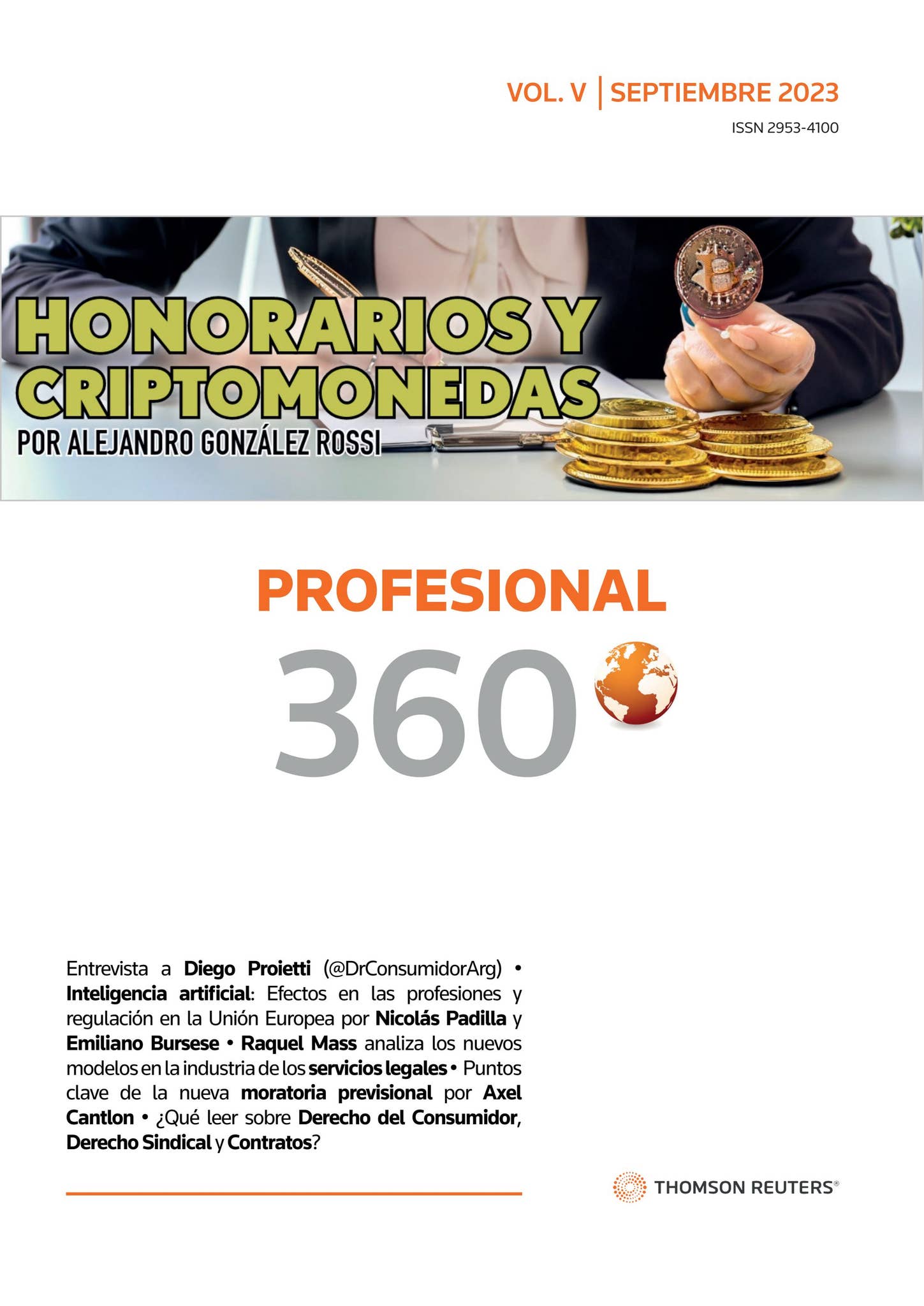 Profesional 360° - Vol. V - Septiembre 2023 by Thomson Reuters Argentina -  Issuu