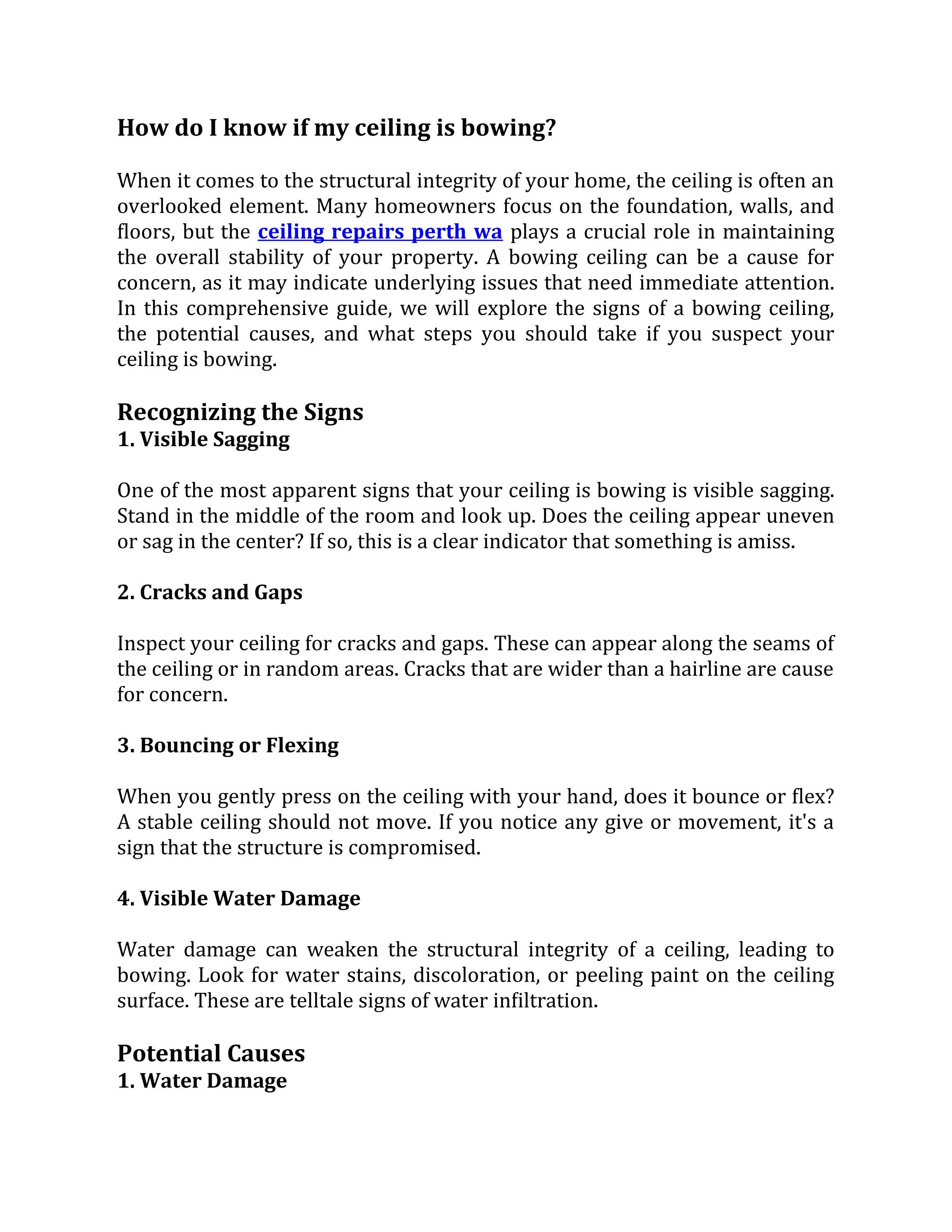 How do I know if my ceiling is bowing by wallandceiling Issuu