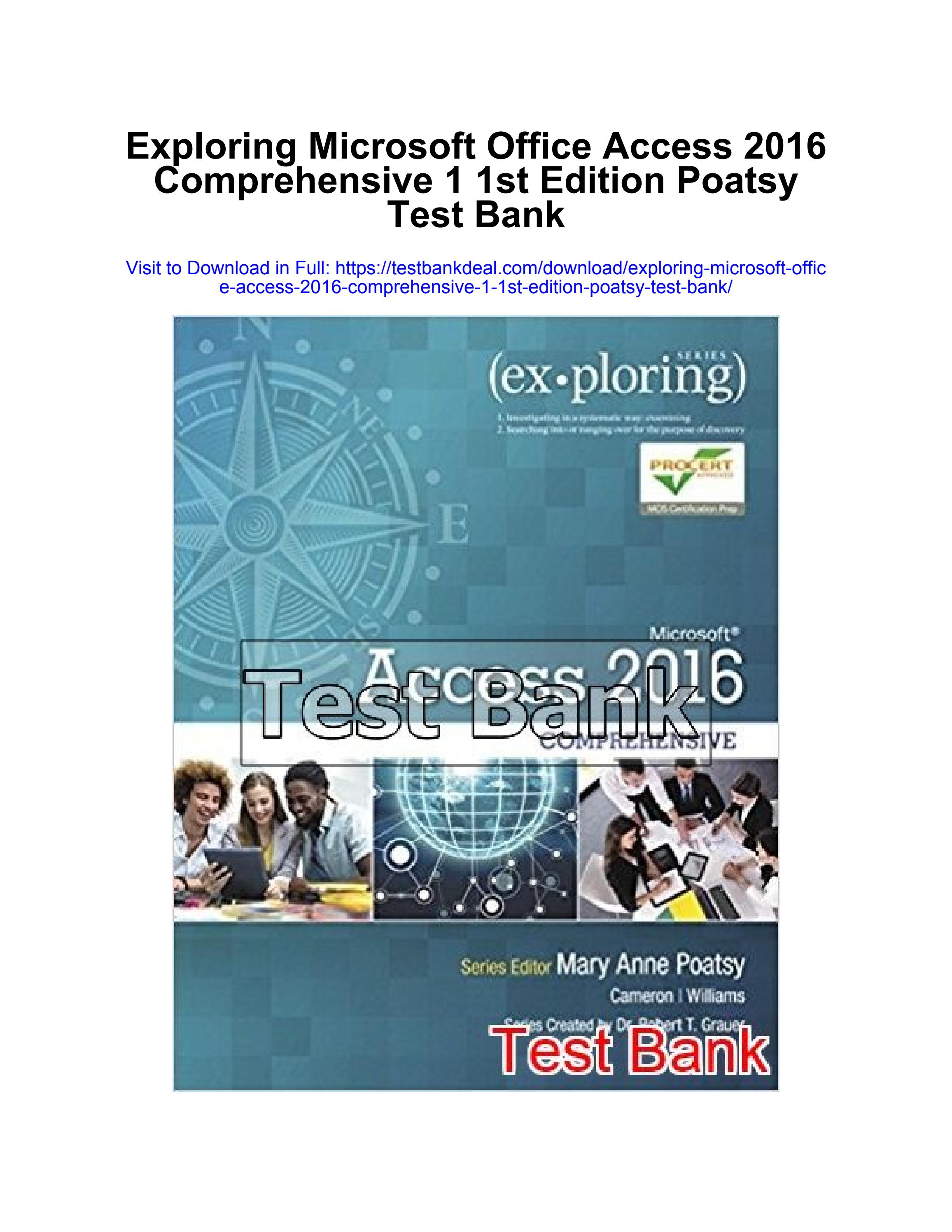 Exploring microsoft office access 2016 comprehensive 1 1st edition ...