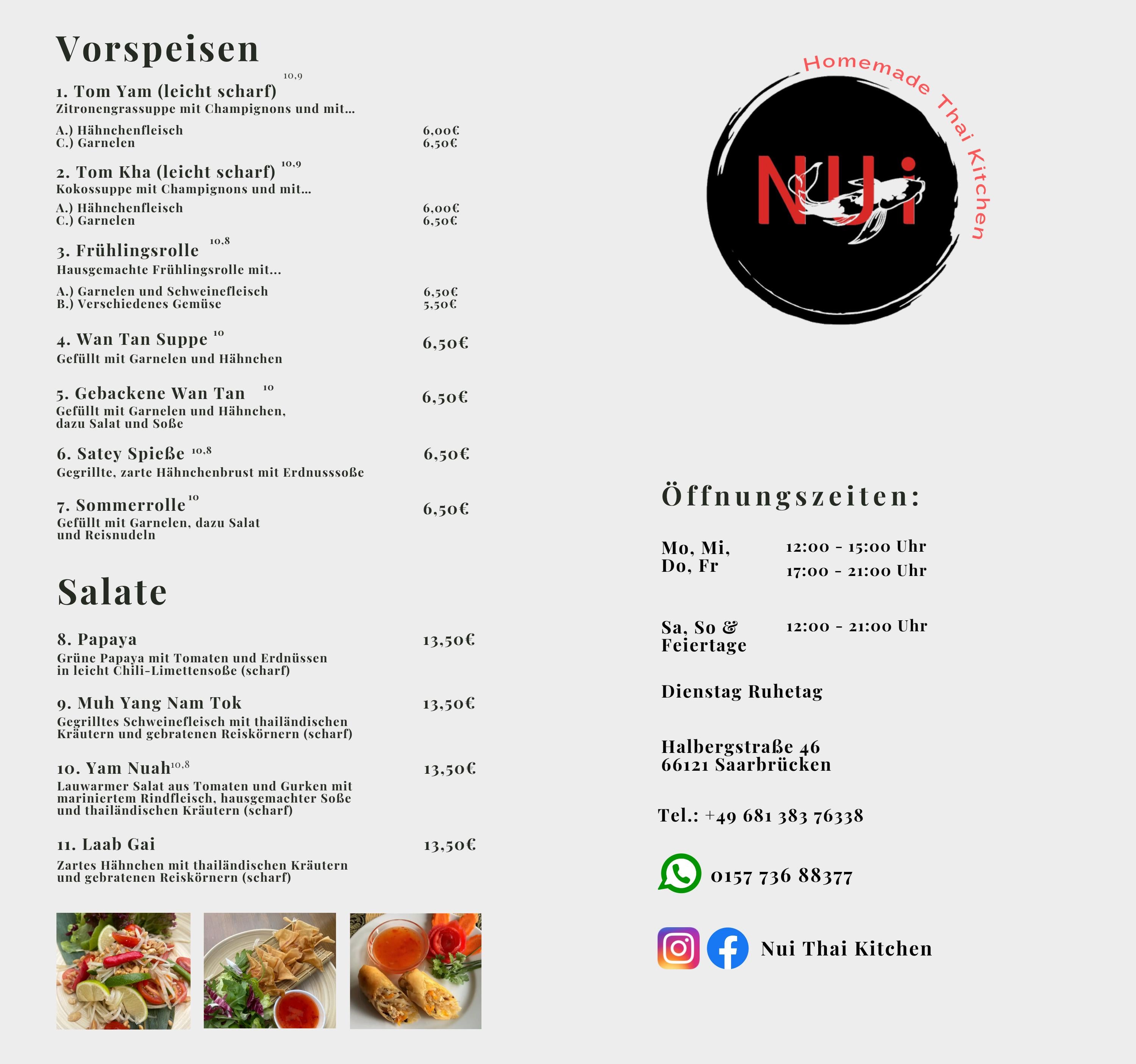 Speisekarte Nui Thai Kitchen 2023 by Nui Thai Kitchen Issuu