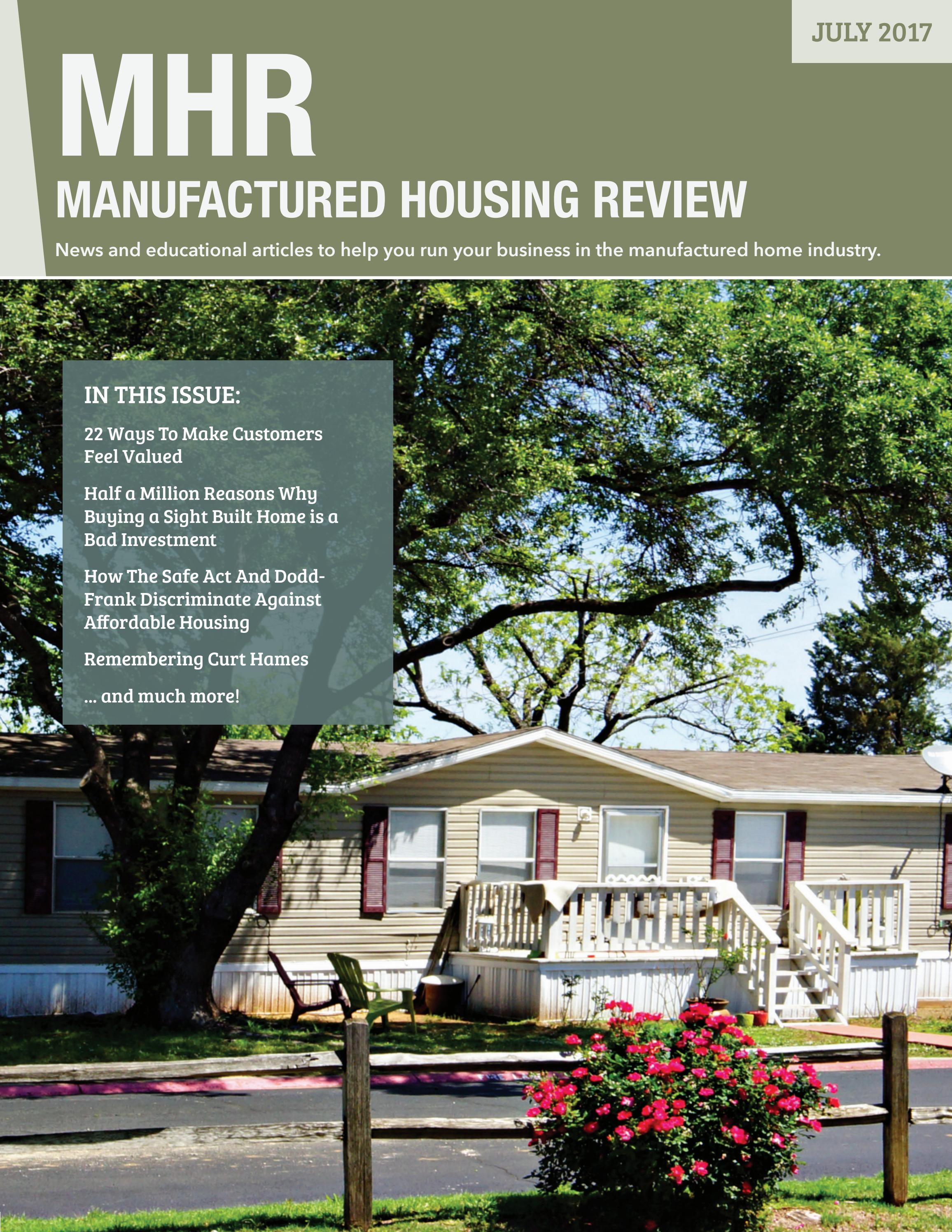 Manufactured Housing Review - July 2017