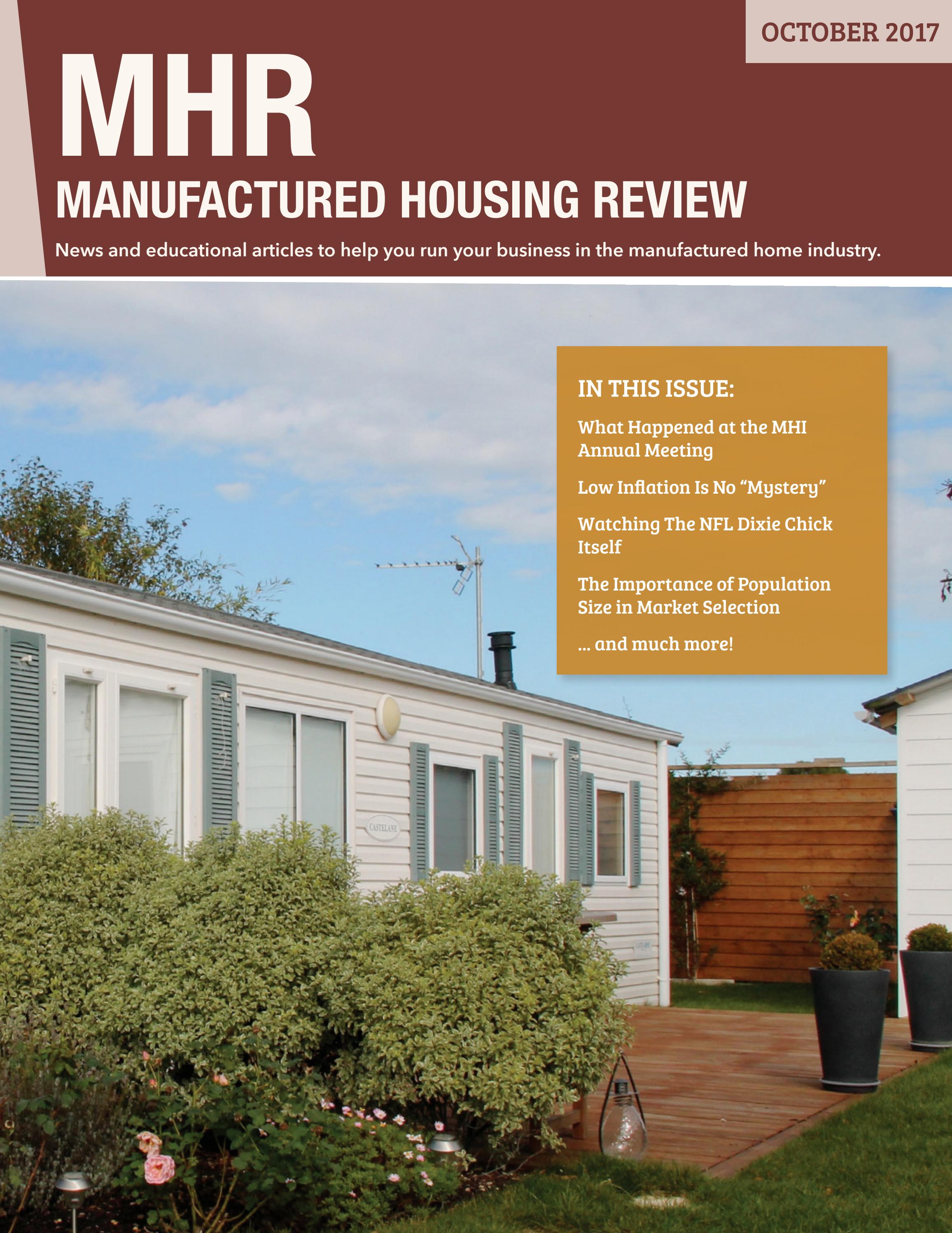 Manufactured Housing Review - October 2017