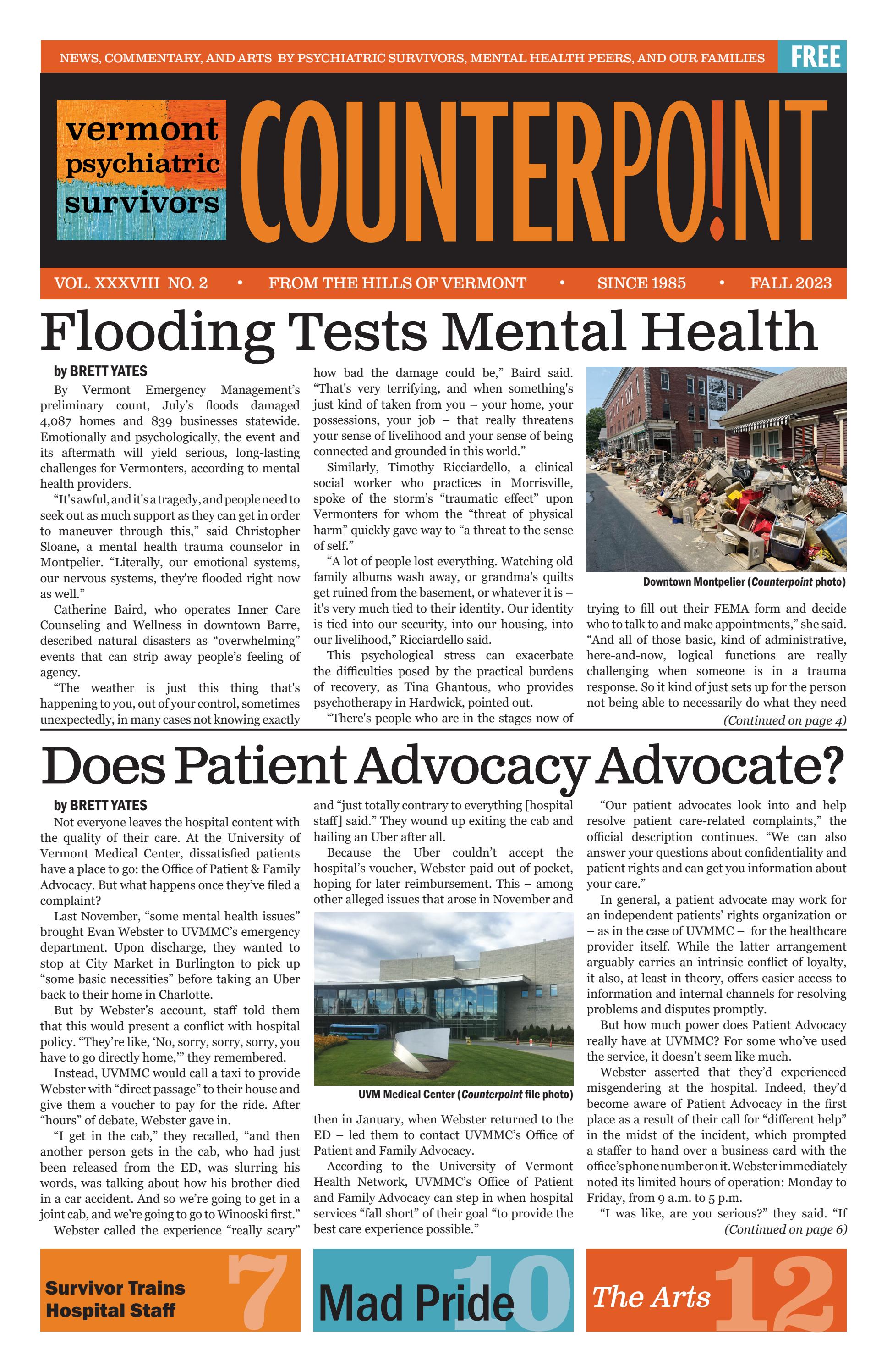 Counterpoint Fall 2023 by Vermont Psychiatric Survivors - Issuu