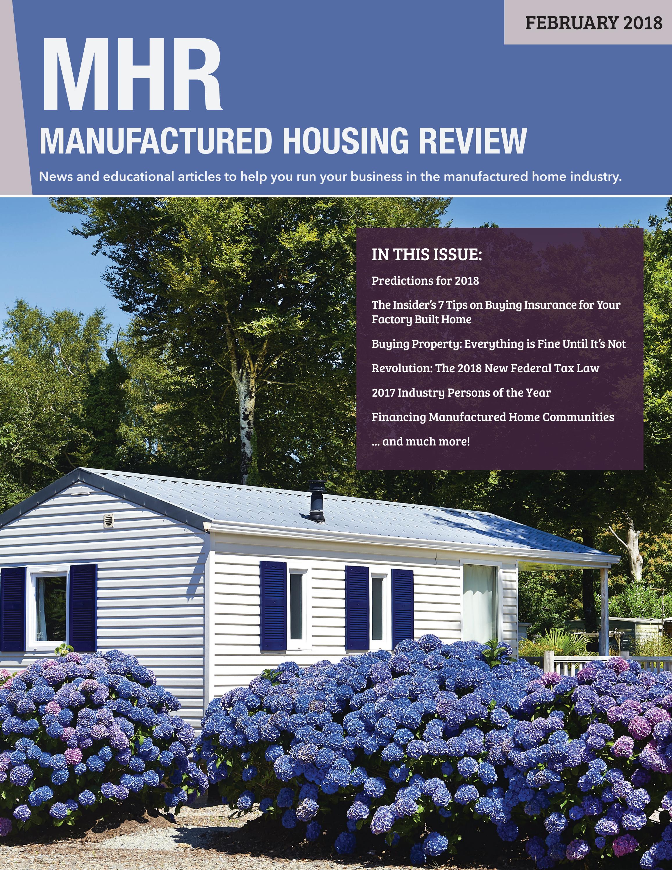 Manufactured Housing Review - February 2018