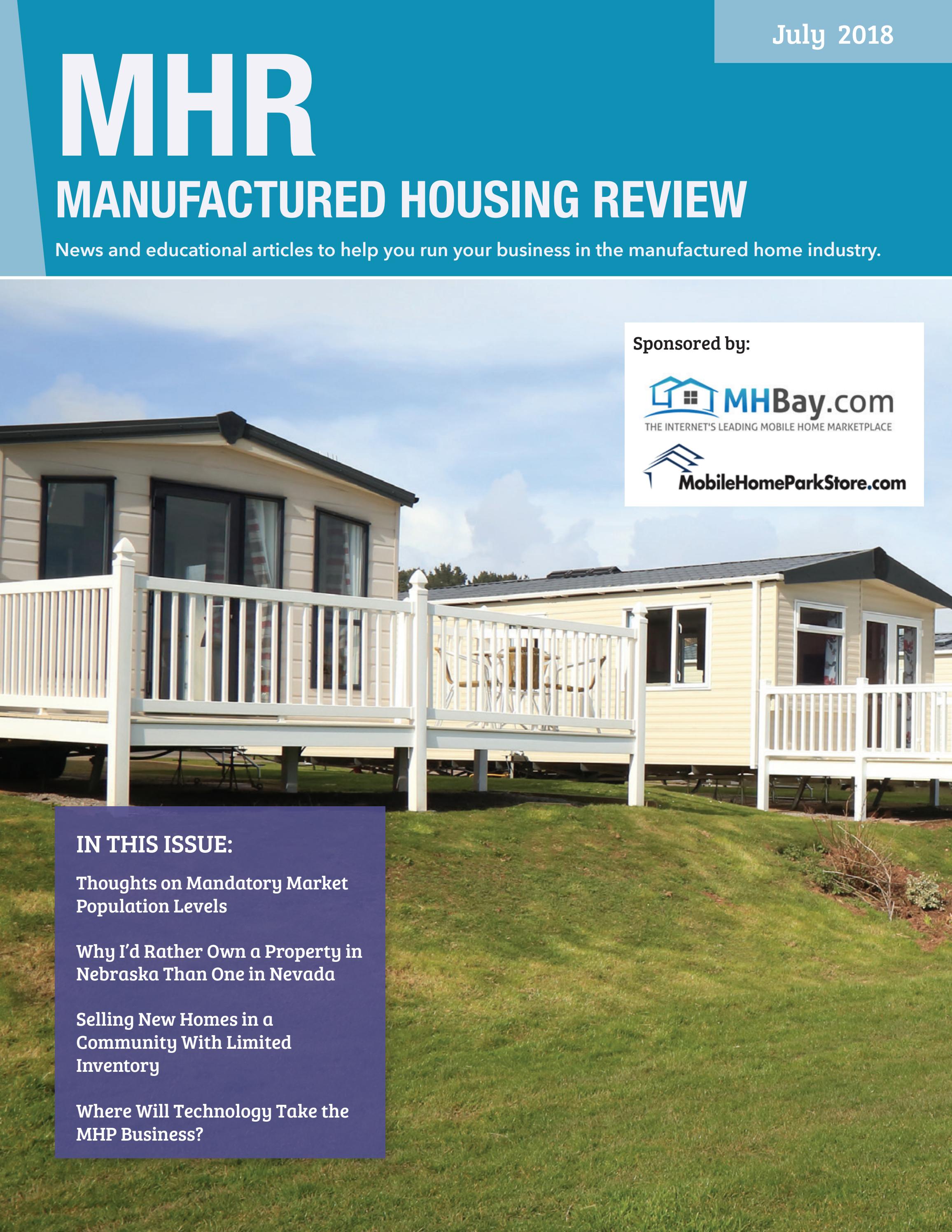 Manufactured Housing Review - July 2018