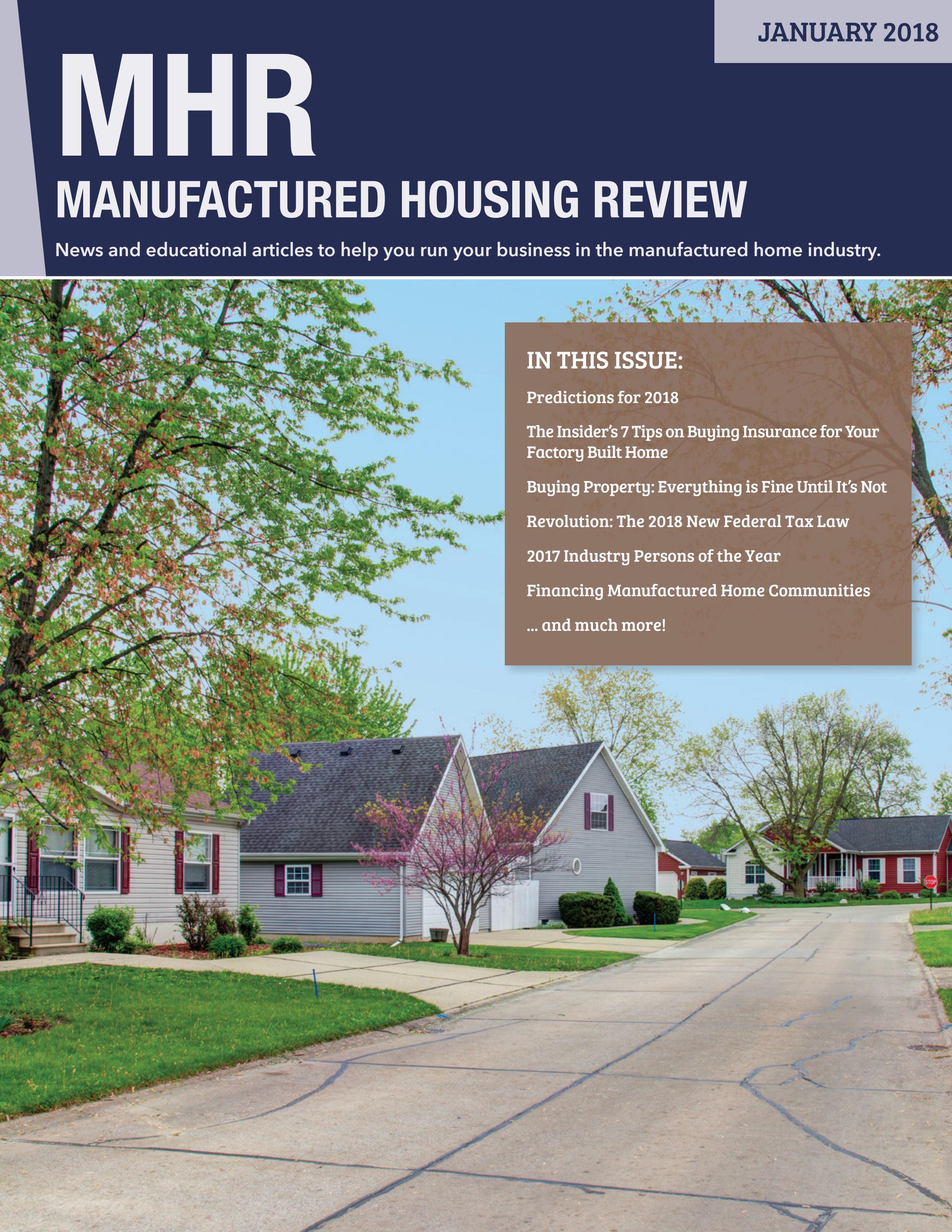 Manufactured Housing Review - January 2018