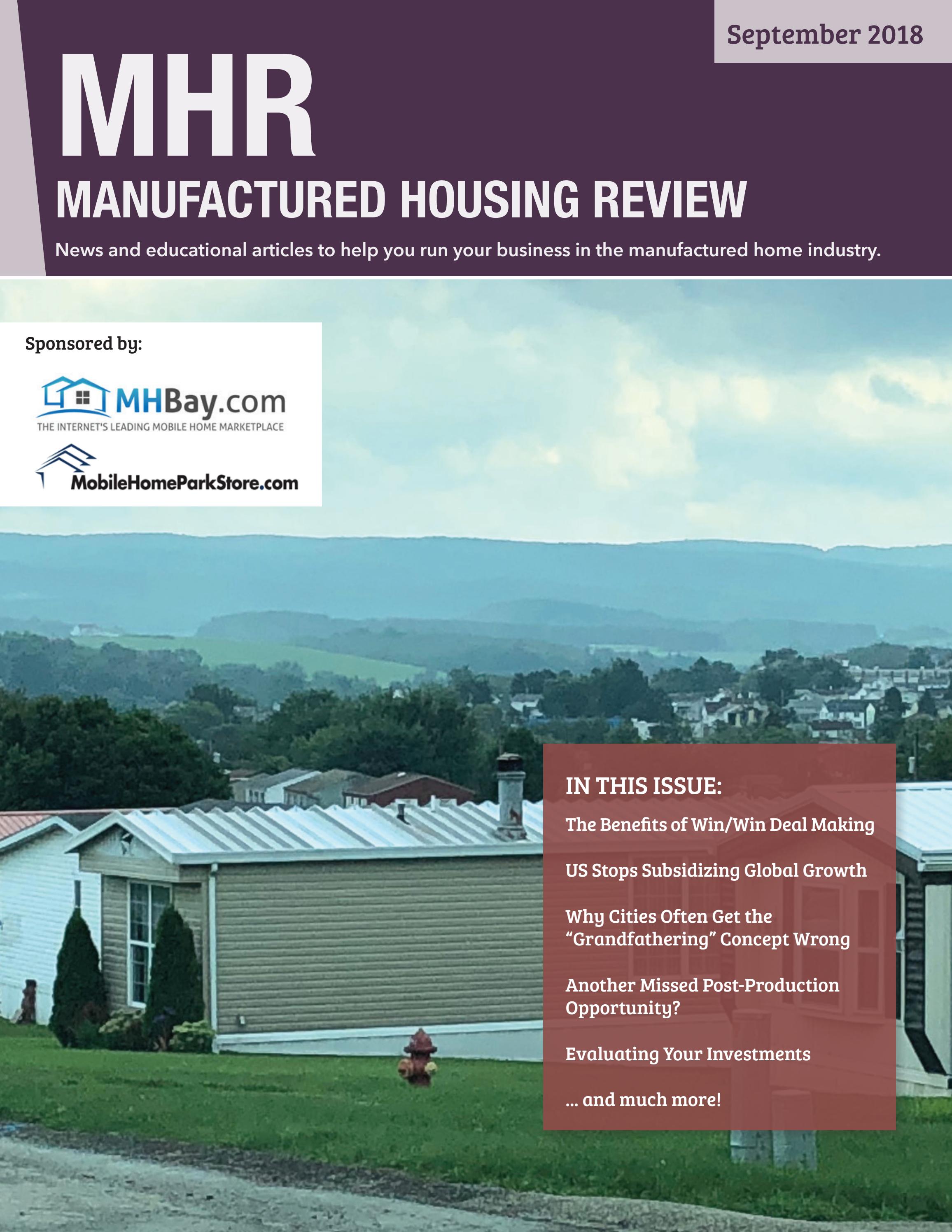 Manufactured Housing Review - September 2018