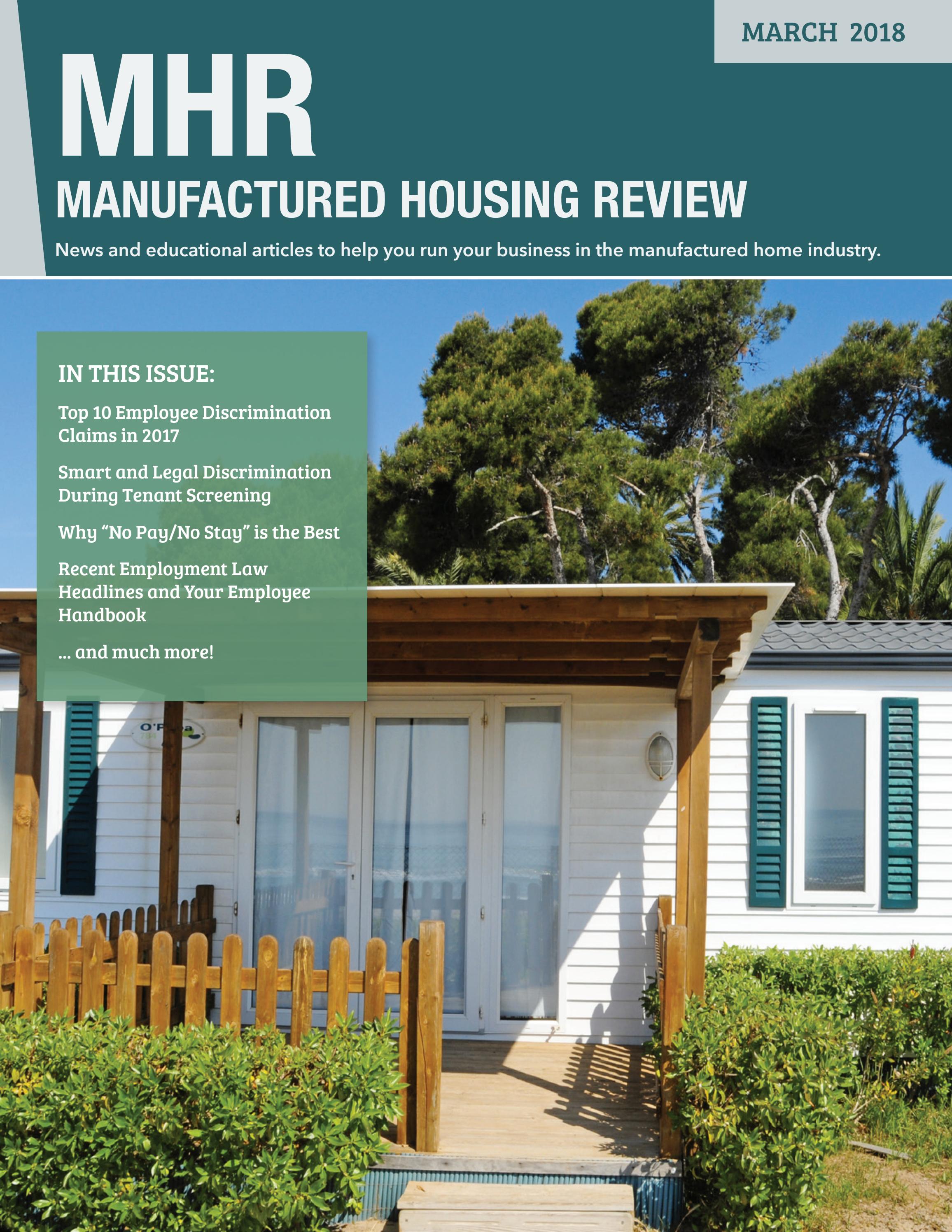Manufactured Housing Review - March 2018