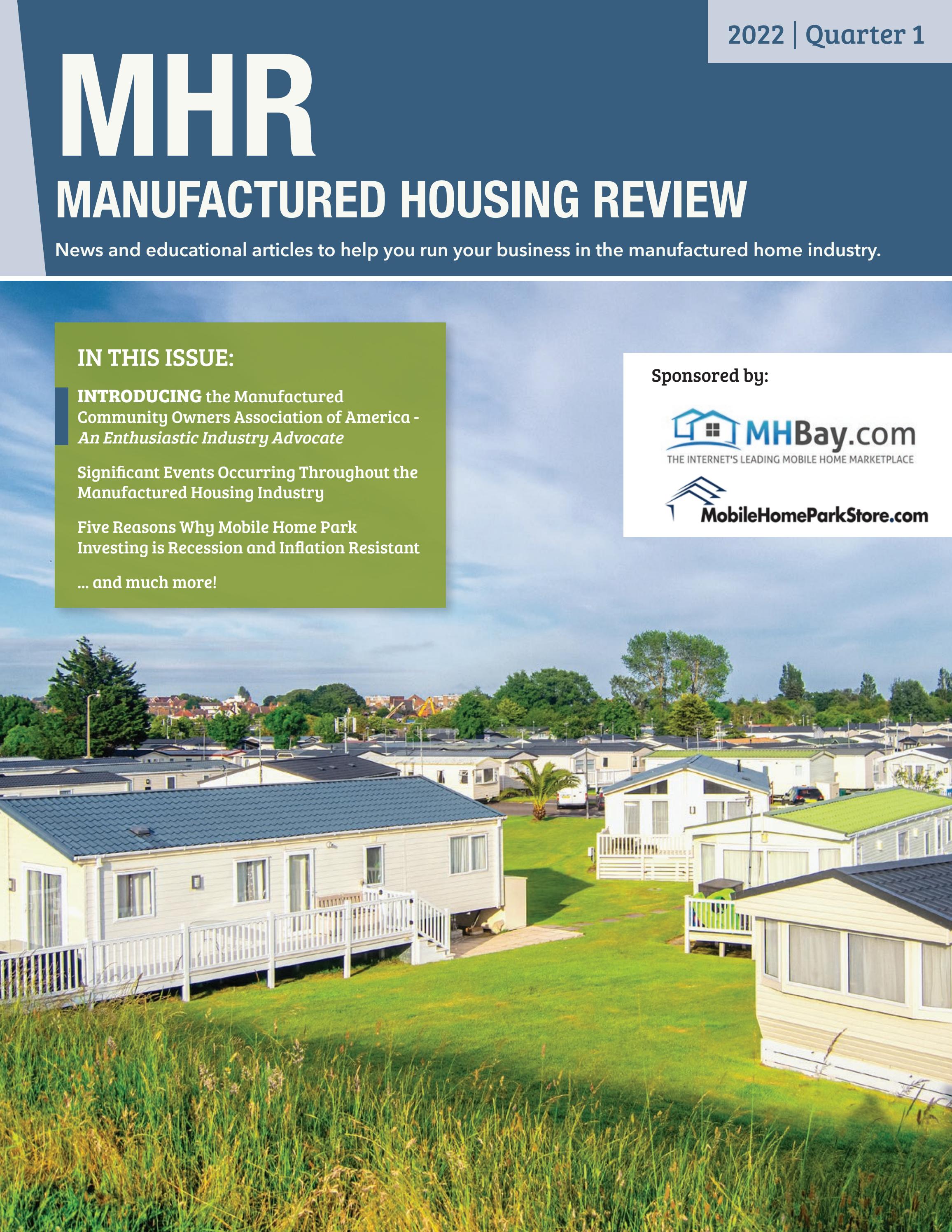 Manufactured Housing Review - 2022 Q1