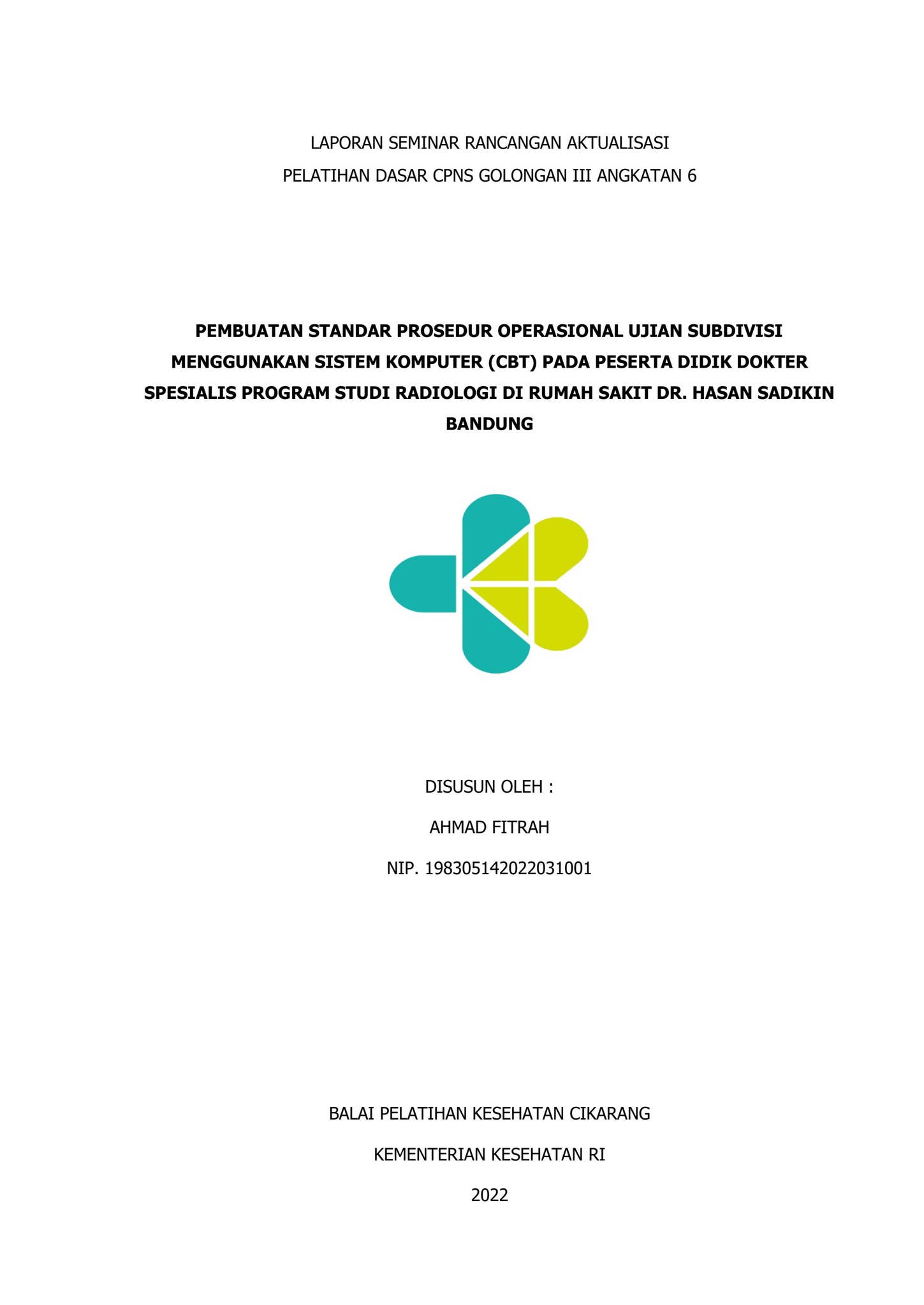 Pembuatan SPO Ujian Subdivisi Menggunakan Sistem Komputer (Cbt) Pd ...