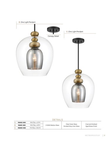 Minka Group 灯饰目录 · Metropolitan® June 2022 Supplement 第 11 页