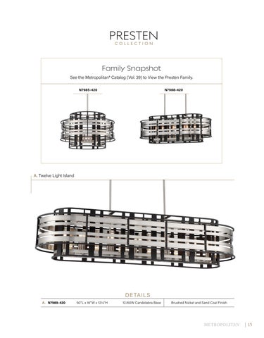 Minka Group 灯饰目录 · Metropolitan® June 2022 Supplement 第 17 页