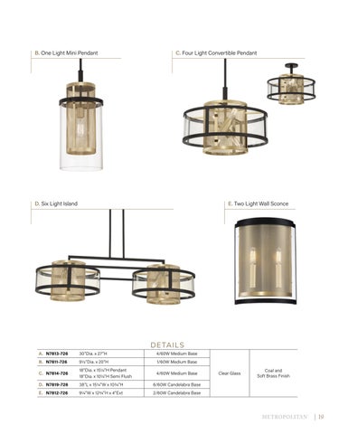 Minka Group 灯饰目录 · Metropolitan® June 2022 Supplement 第 21 页