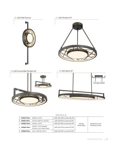 Minka Group 灯饰目录 · Metropolitan® June 2022 Supplement 第 23 页