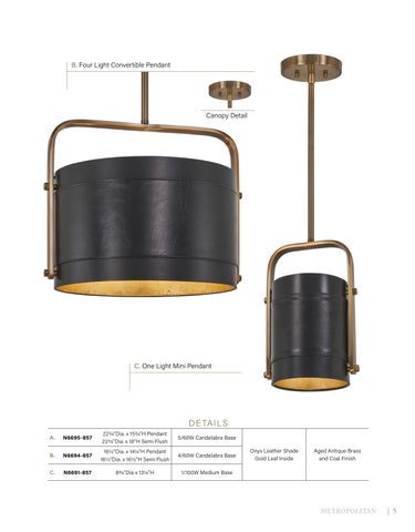 Minka Group 灯饰目录 · Metropolitan® June 2022 Supplement 第 7 页