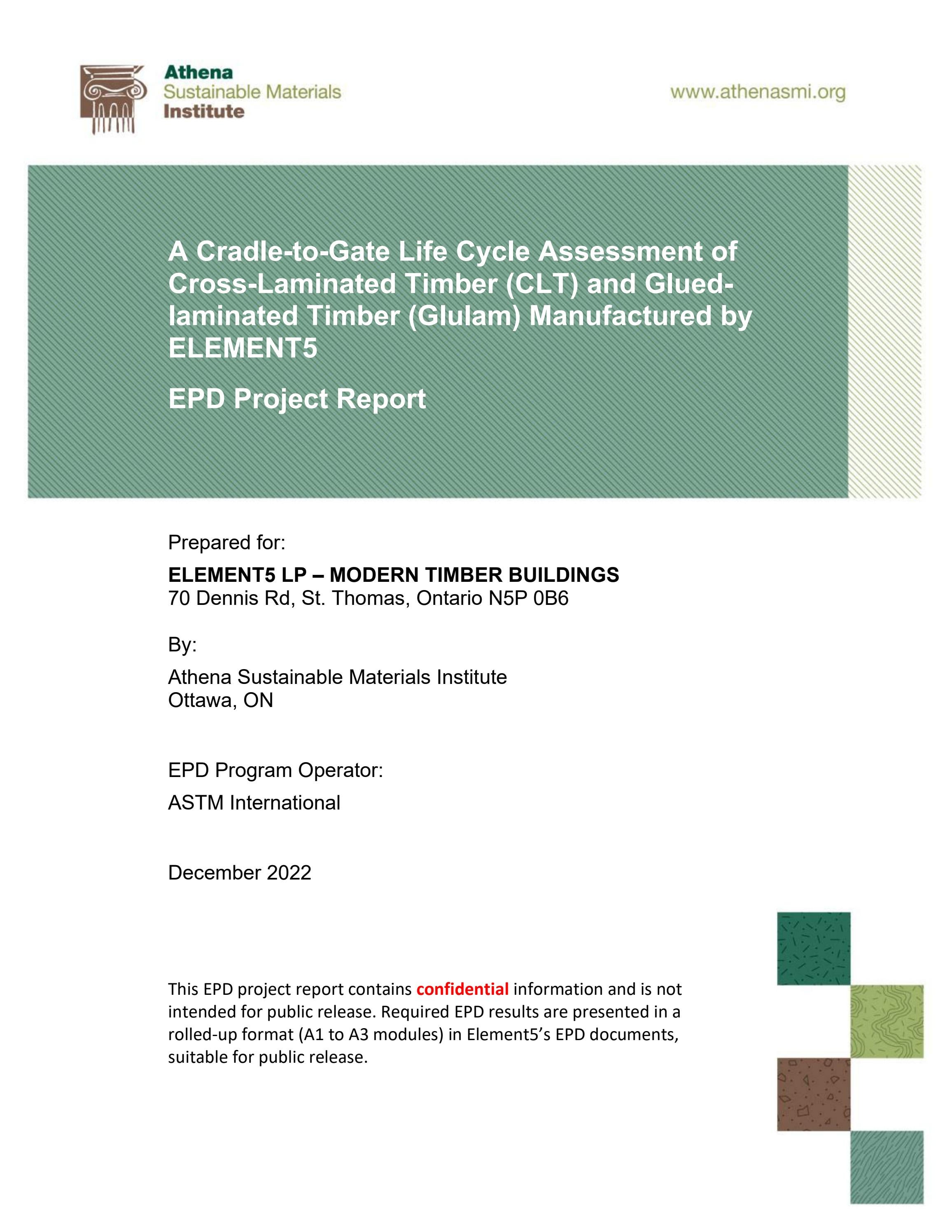 Element5 LCA report by Element5 - Issuu