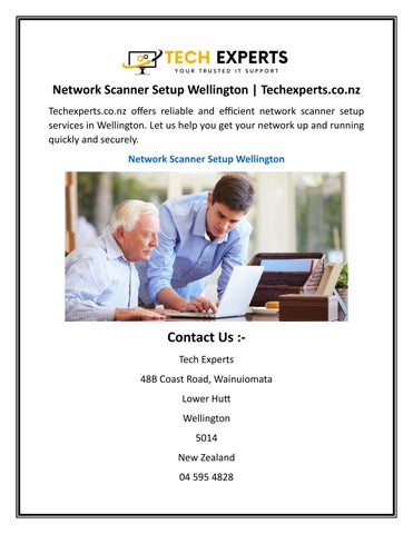 Network Scanner Setup Wellington | Techexperts.co.nz by Tech 