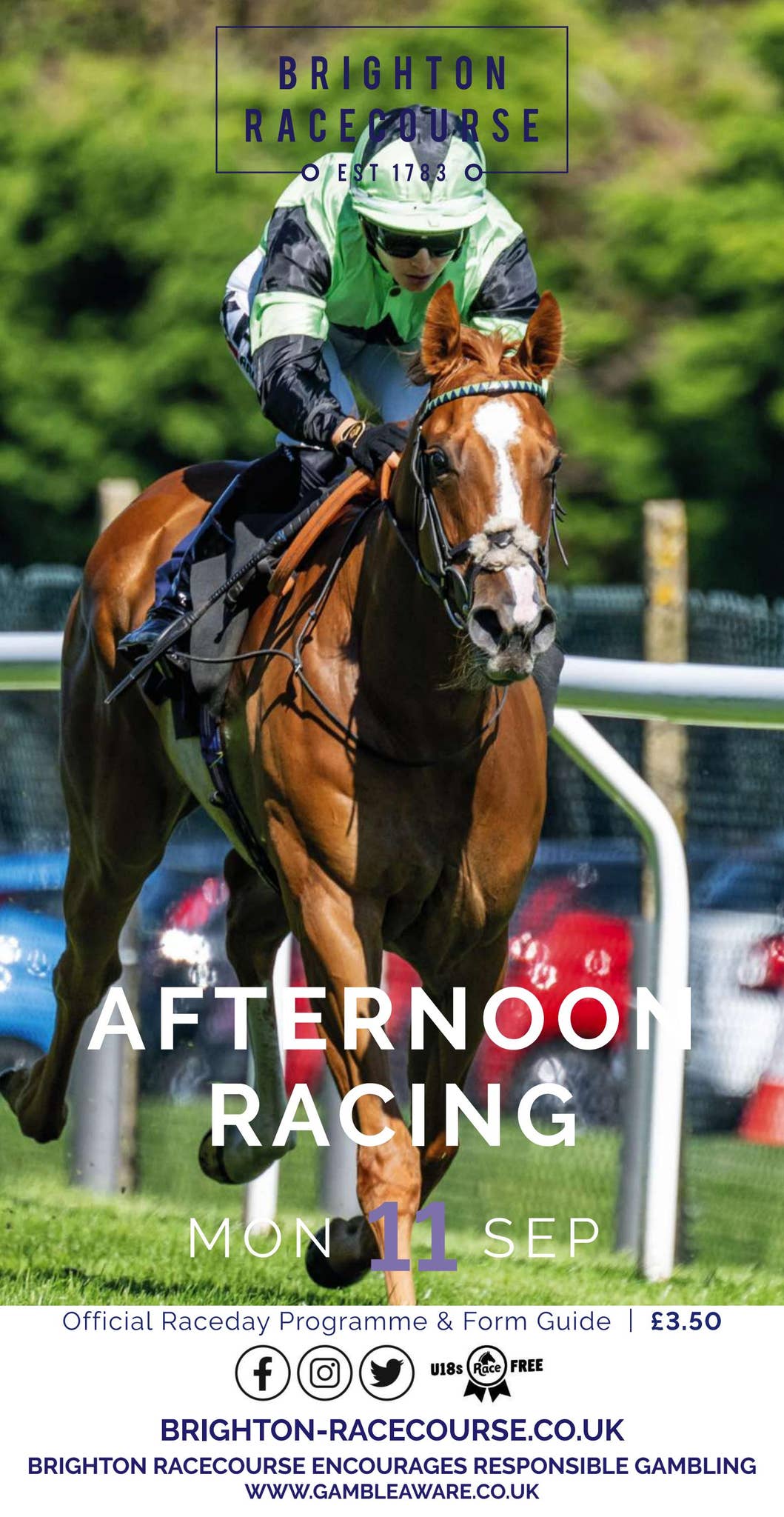 Brighton Racecard - Monday 11th September by Arena Racing Company - Issuu