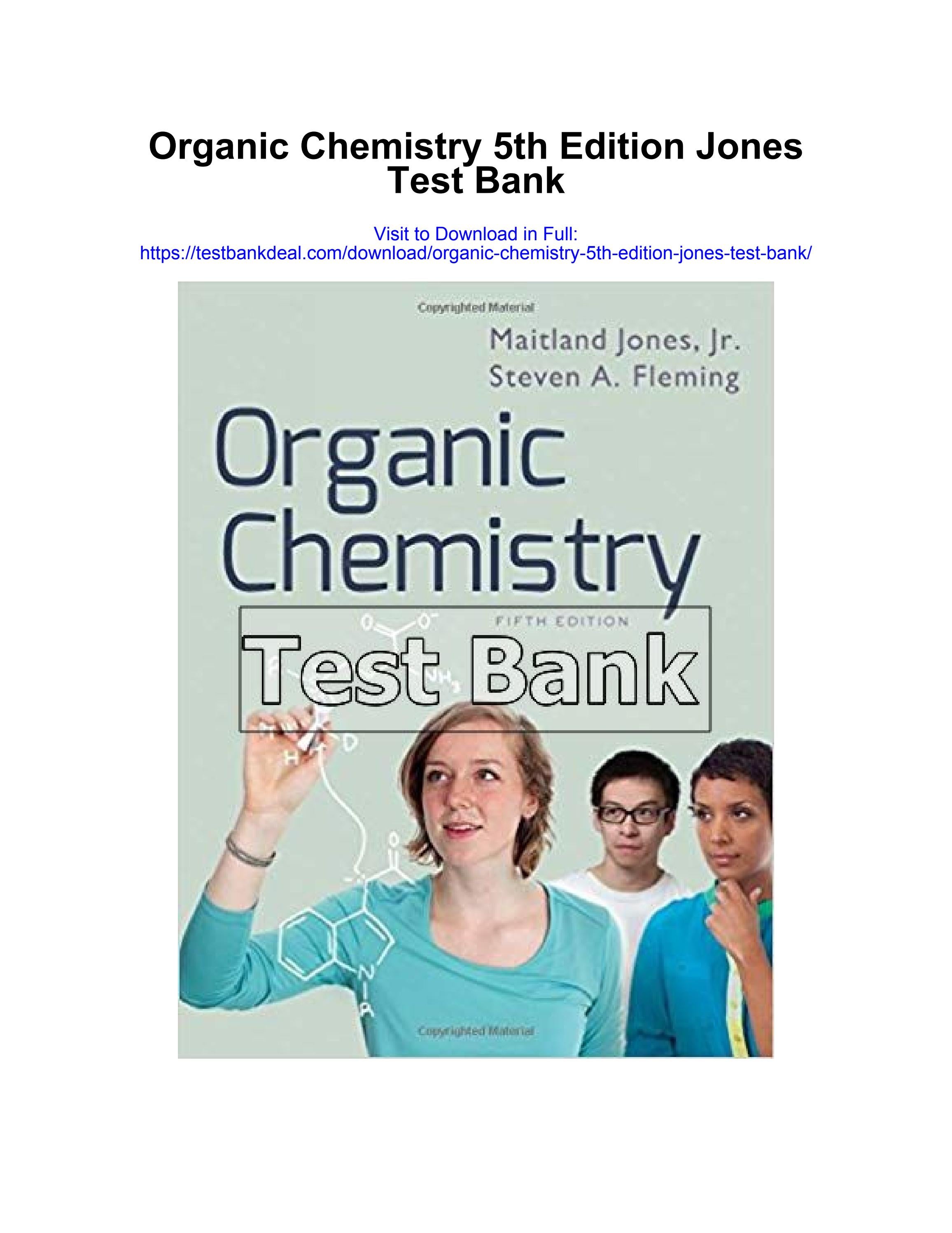 Organic chemistry 5th edition jones test bank by dolores.campbell202 ...