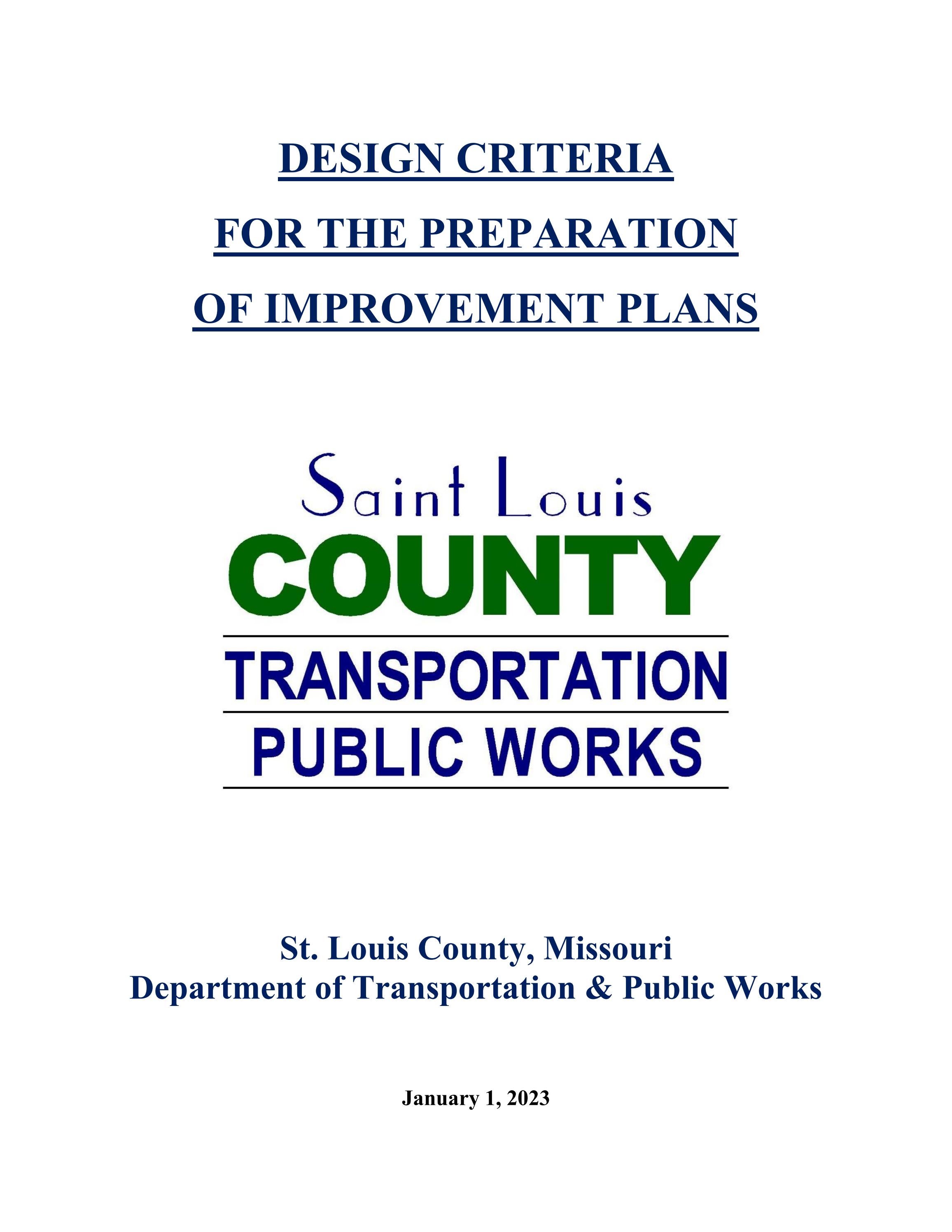 Design Criteria Manual by STLCOGOV Issuu