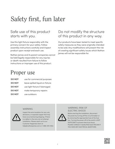 nathanjameshome 灯饰目录 · Daniel 壁灯 Instruction Sheet 第 3 页