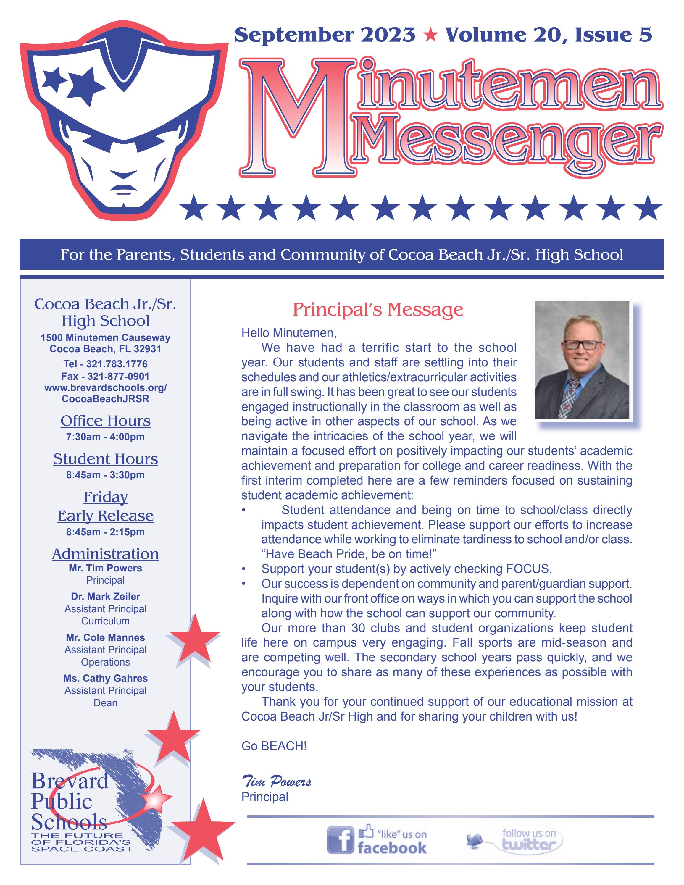 Cocoa Beach Jr Sr High School Newsletter by Academy Publishing, Inc. Issuu